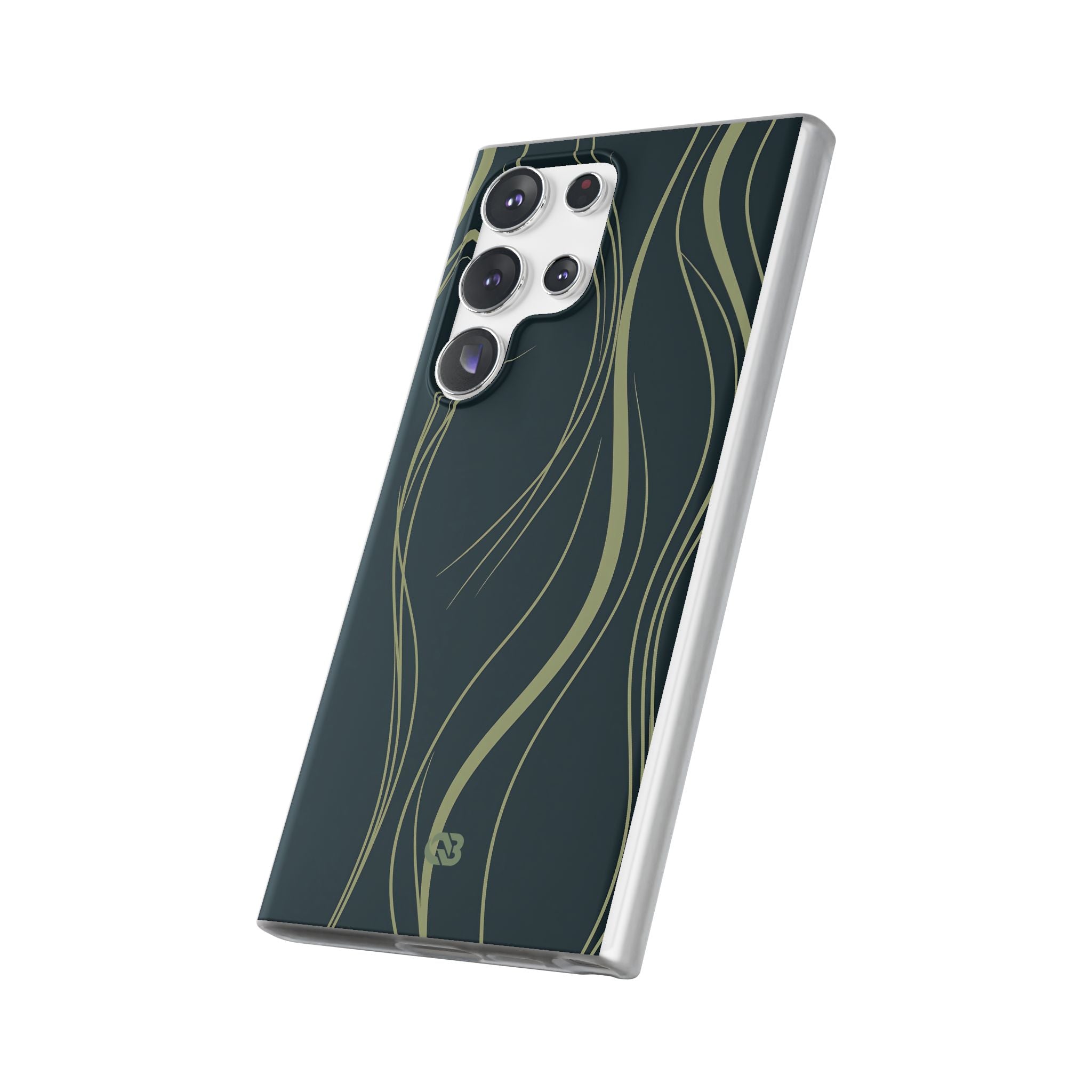 Green Lite Phone Case for Samsung - Obsidian Sage Flow