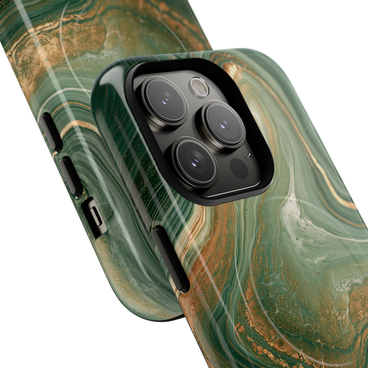 Jade Suminagashi · Tough 2.0 Magnetic Phone Case for iPhone · Green