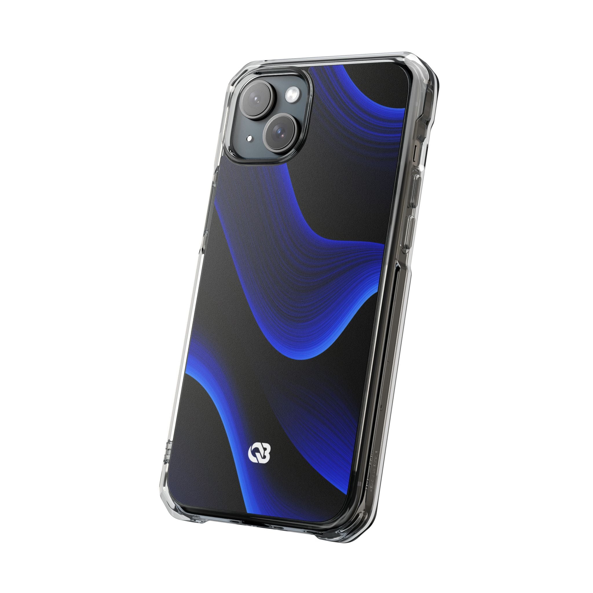 Blue Impact MagSafe Phone Case for iPhone - Electric Cobalt Flow