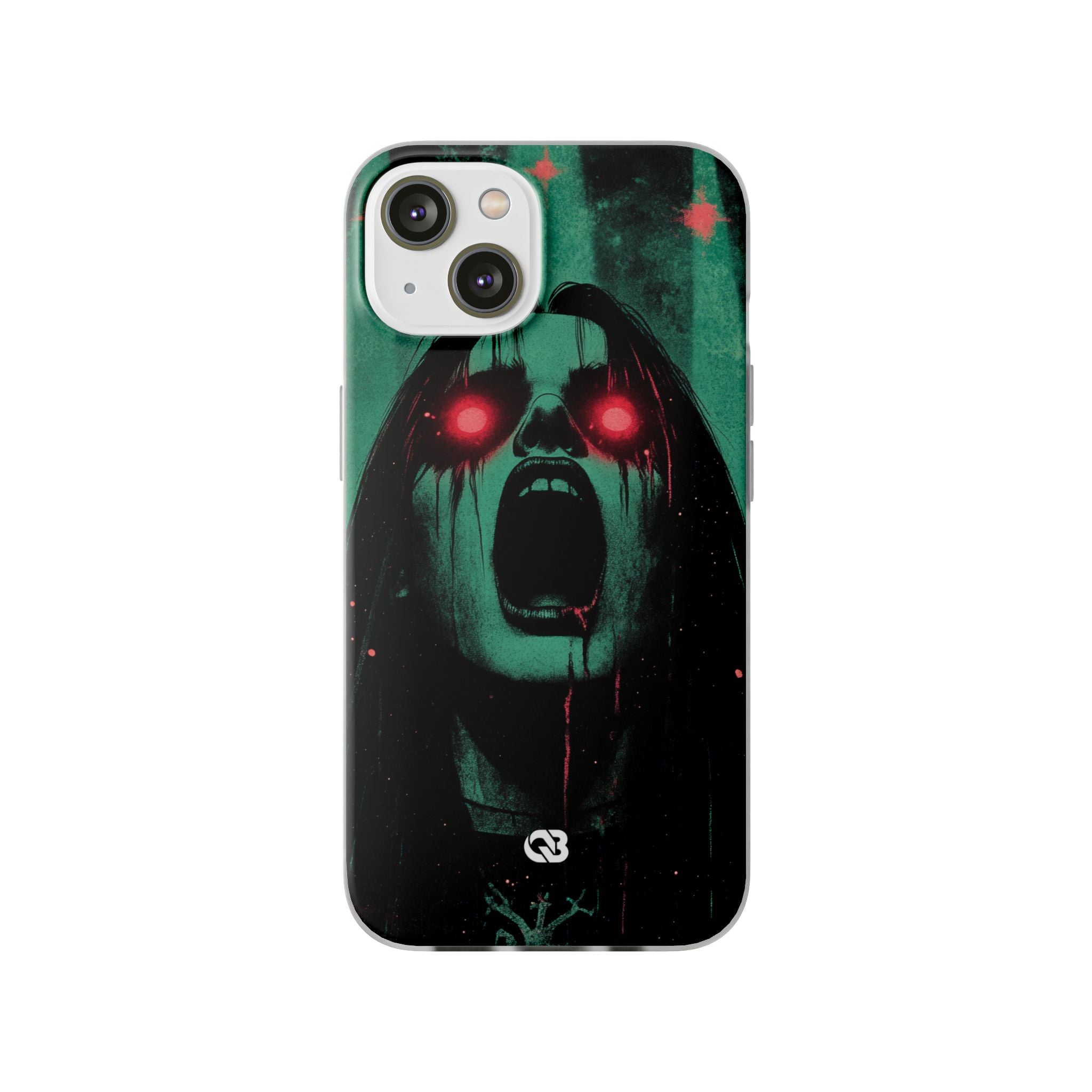 Crimson Emerald Scream · Soft Telefoncover for iPhone