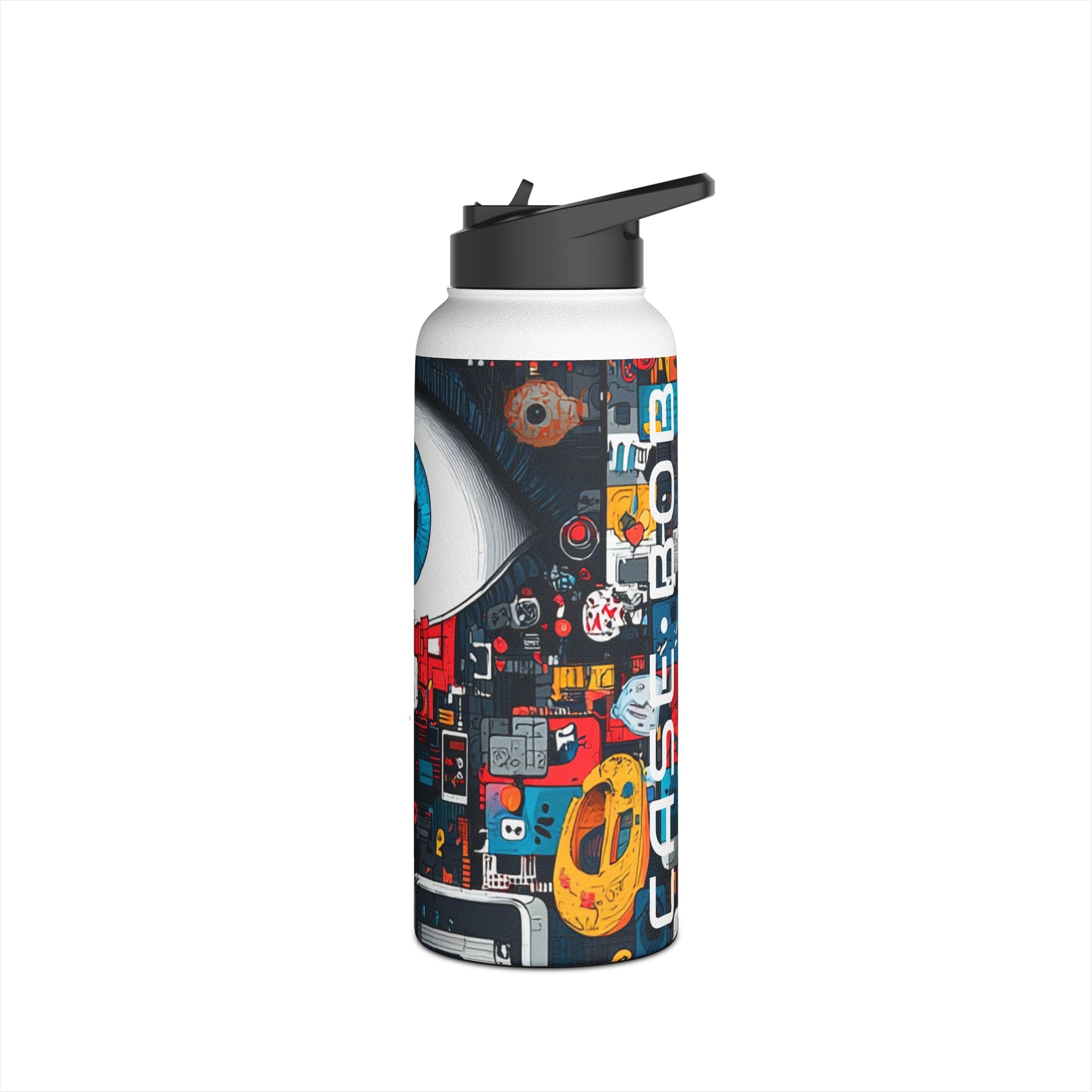 Blue Gaze Mosaic - Stainless Steel Water Bottle