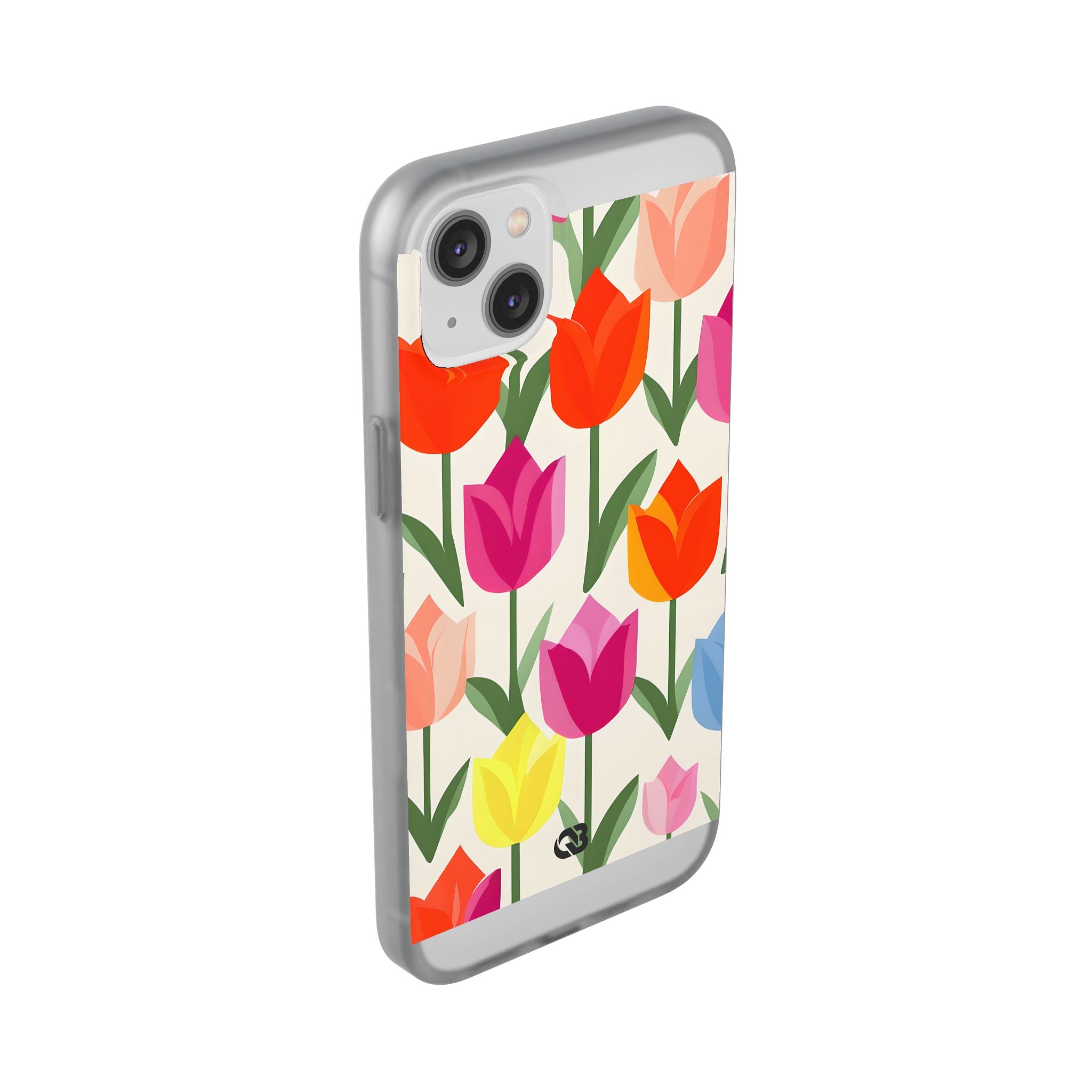 Vibrant Petal Grid · Soft Phone Case for iPhone