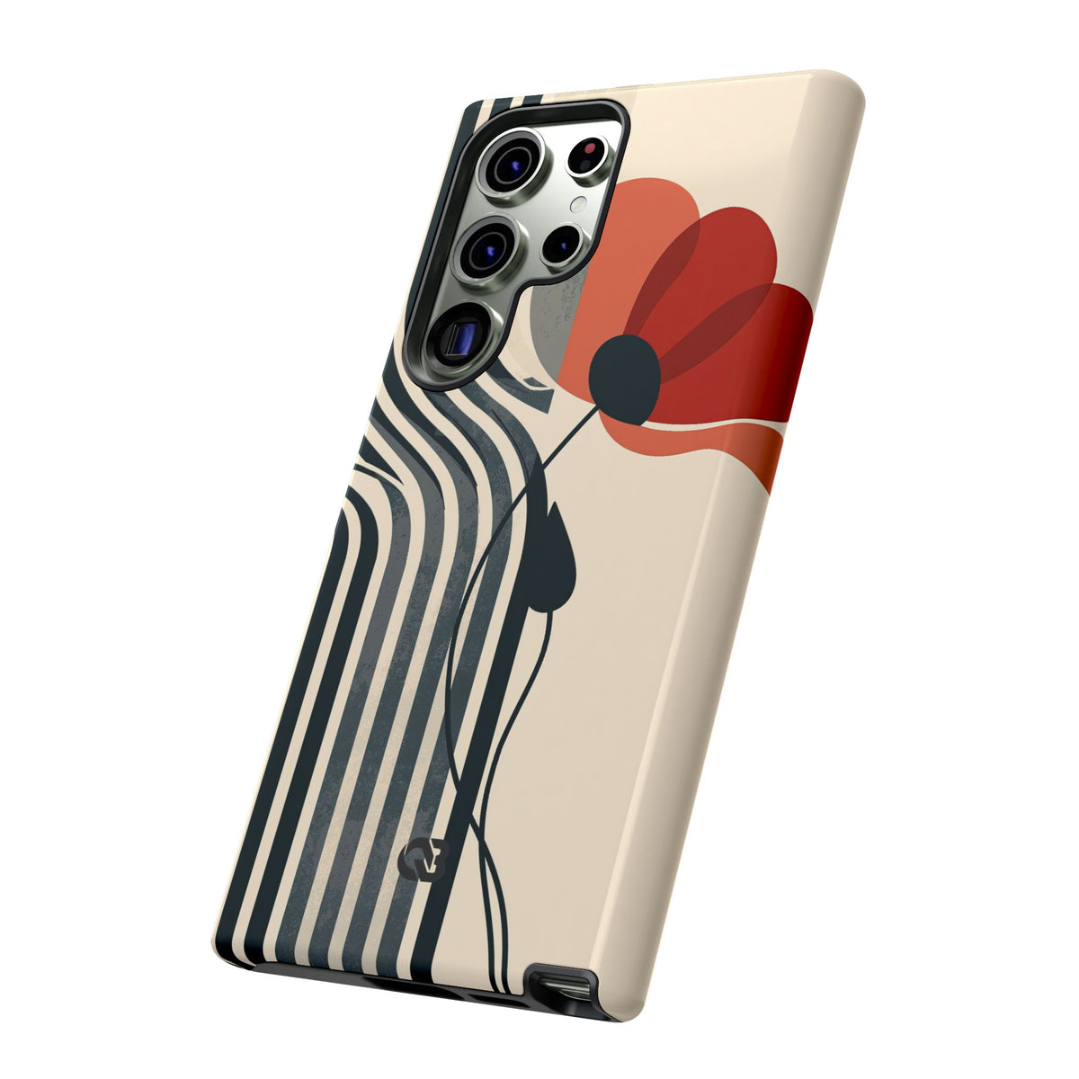 Modernist Poppy · Tough Phone Case for Samsung · Beige