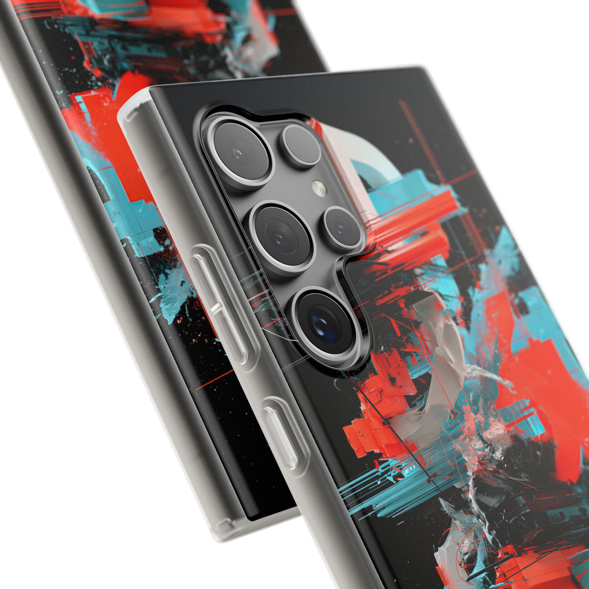 Fragmented Cyber Core · Lite Phone Case for Samsung · Black