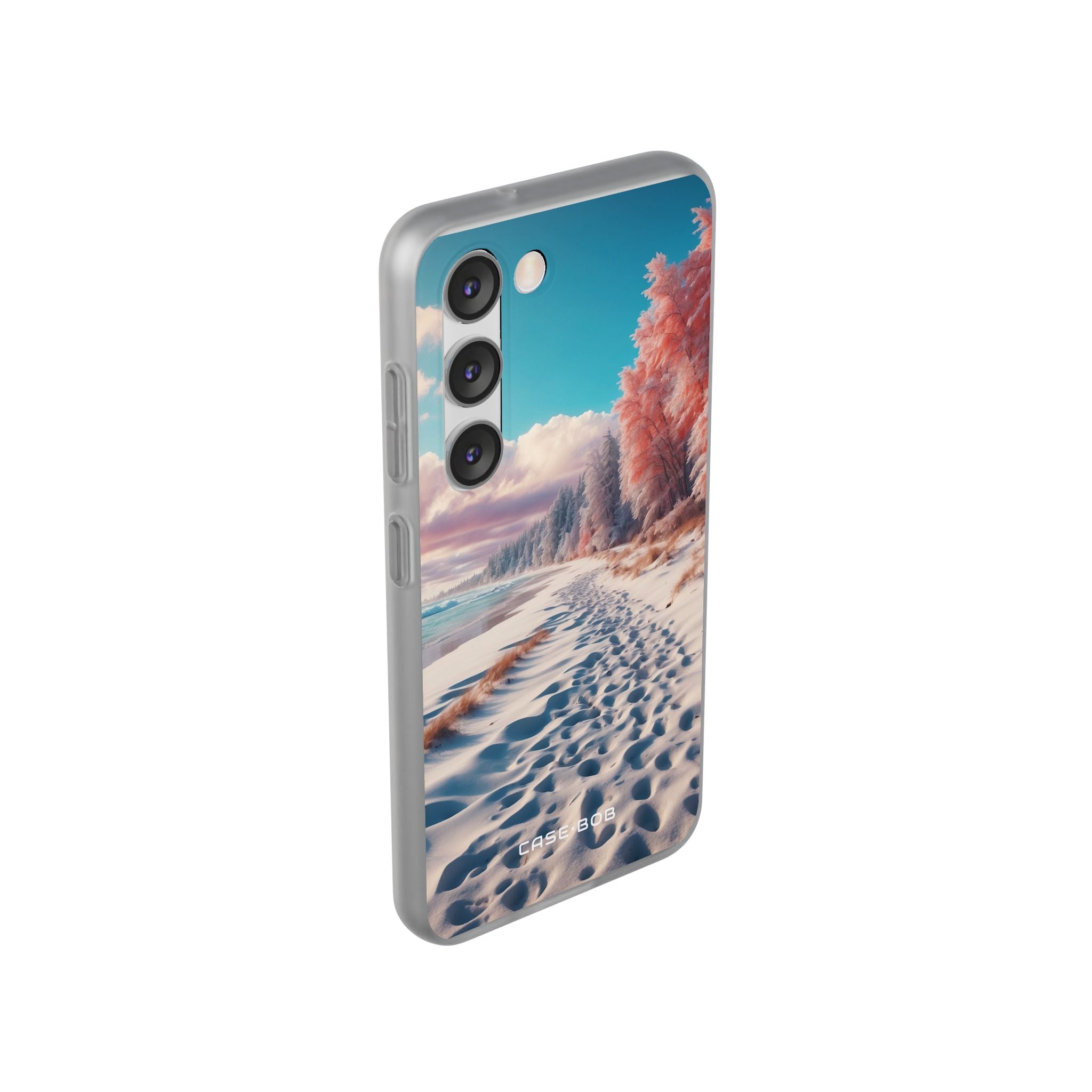 Snowy Footprints Samsung S23 Case - Soft