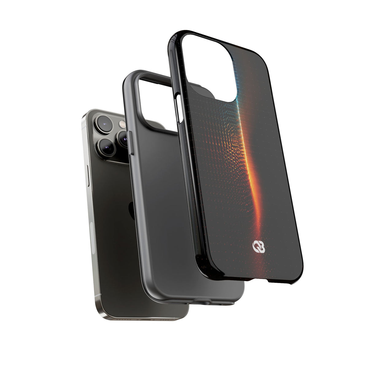 Luminous Refraction Grid · Tough Phone Case for iPhone · Black