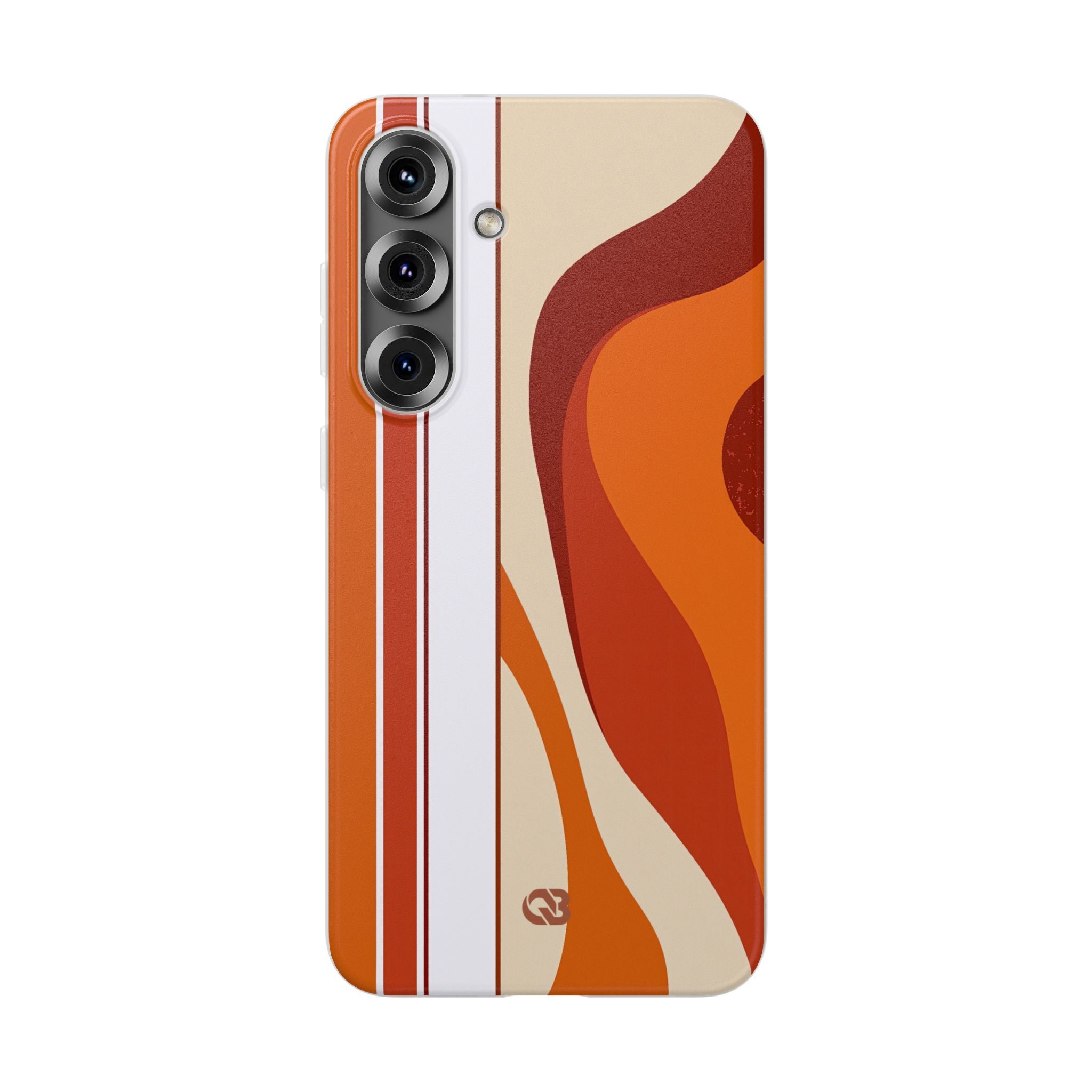 Orange Lite Phone Case for Samsung - Terracotta Metro Line