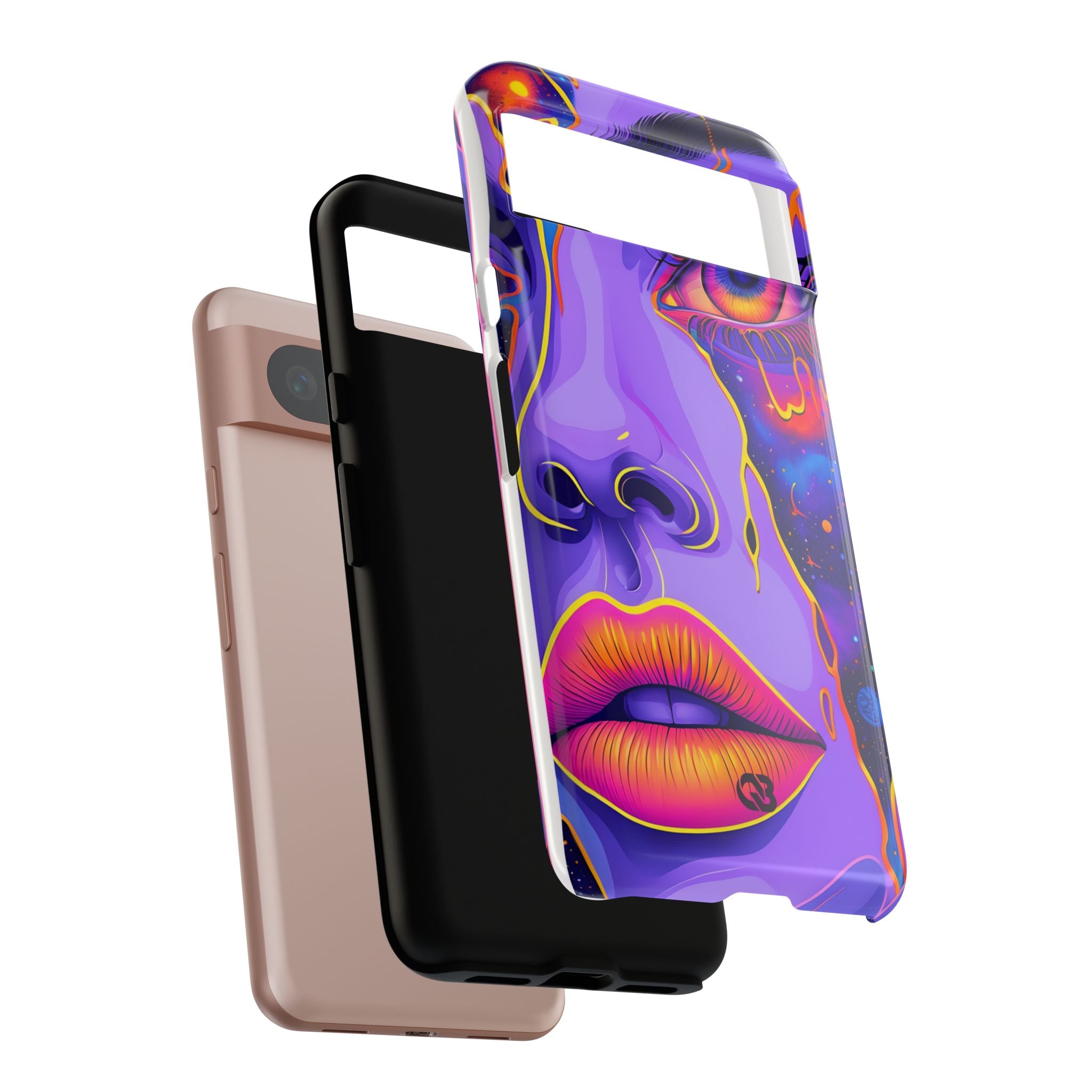 Violet Cosmic Gaze · Tough Phone Case for Google Pixel