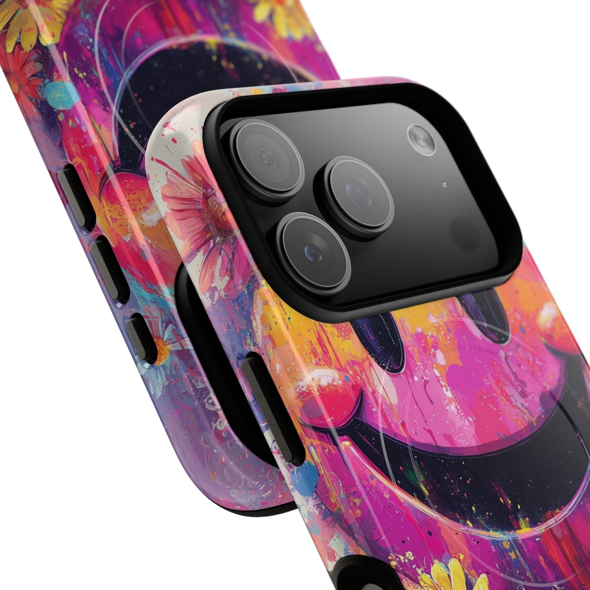 Vivid Grin Graffiti · Coque de téléphone Tough+ pour iPhone · Magsafe