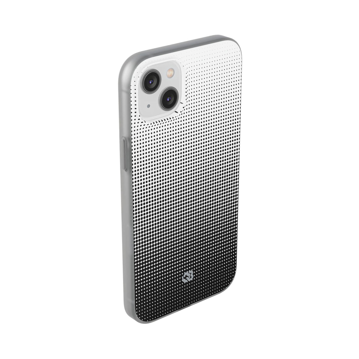 Black Lite Phone Case for iPhone - Obsidian Halftone Flux