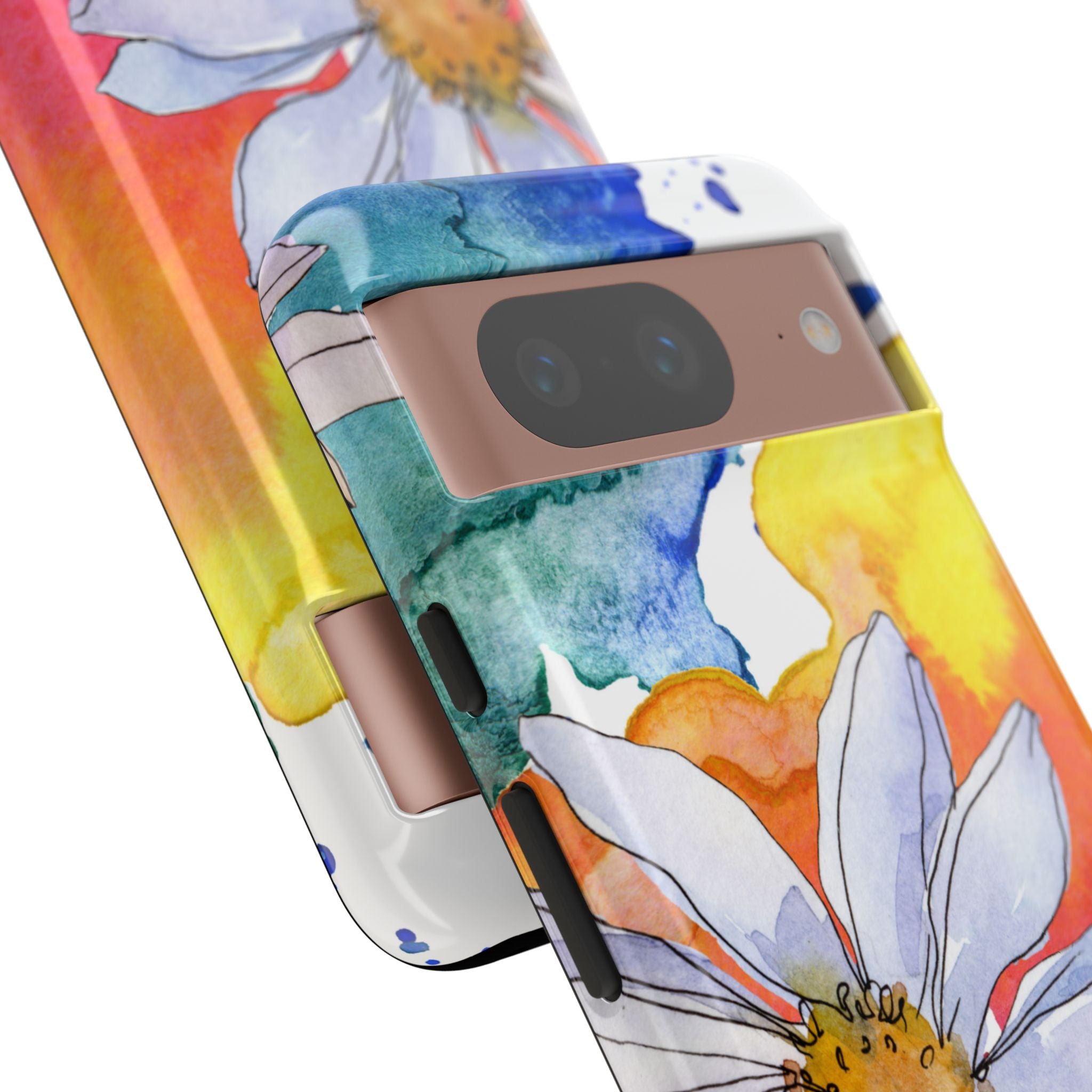 Vivid Bloom Splatter · Tough Phone Case for Google Pixel