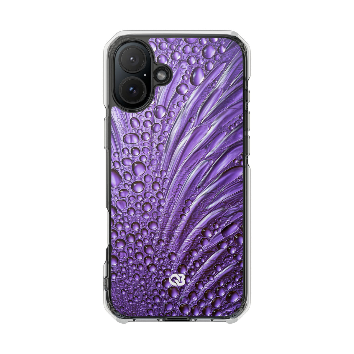Violet Liquid Gel · Clear Impact Magnetic Phone Case for iPhone · Purple