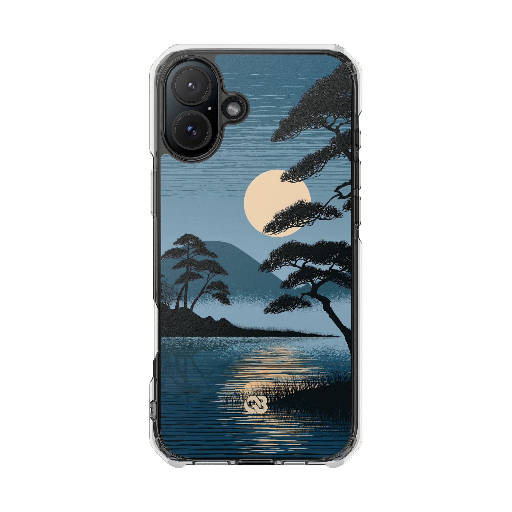 Blue Impact MagSafe Phone Case for iPhone - Midnight Kyoto Pine