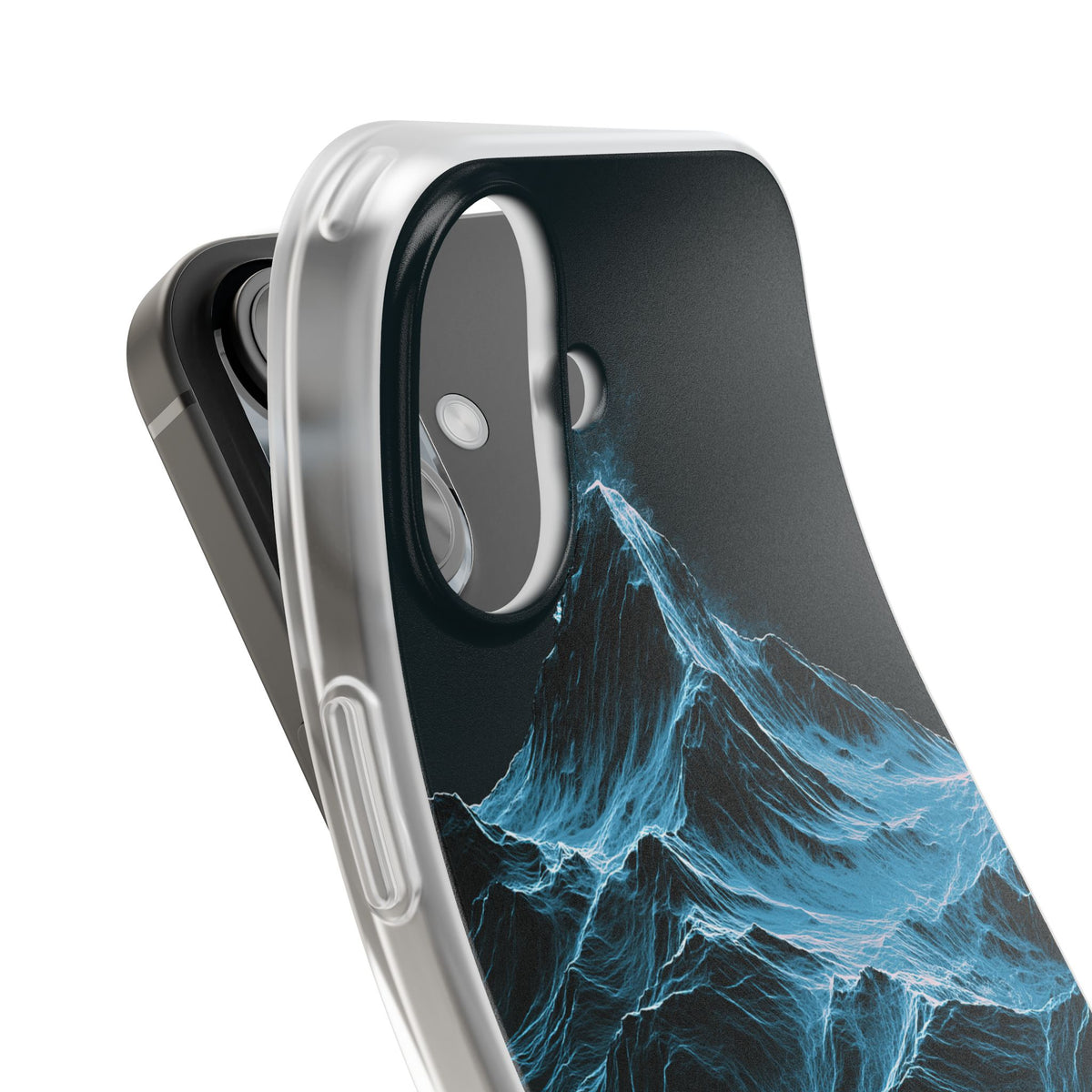 Nordic Frost Peak · Lite Phone Case for iPhone · Blue