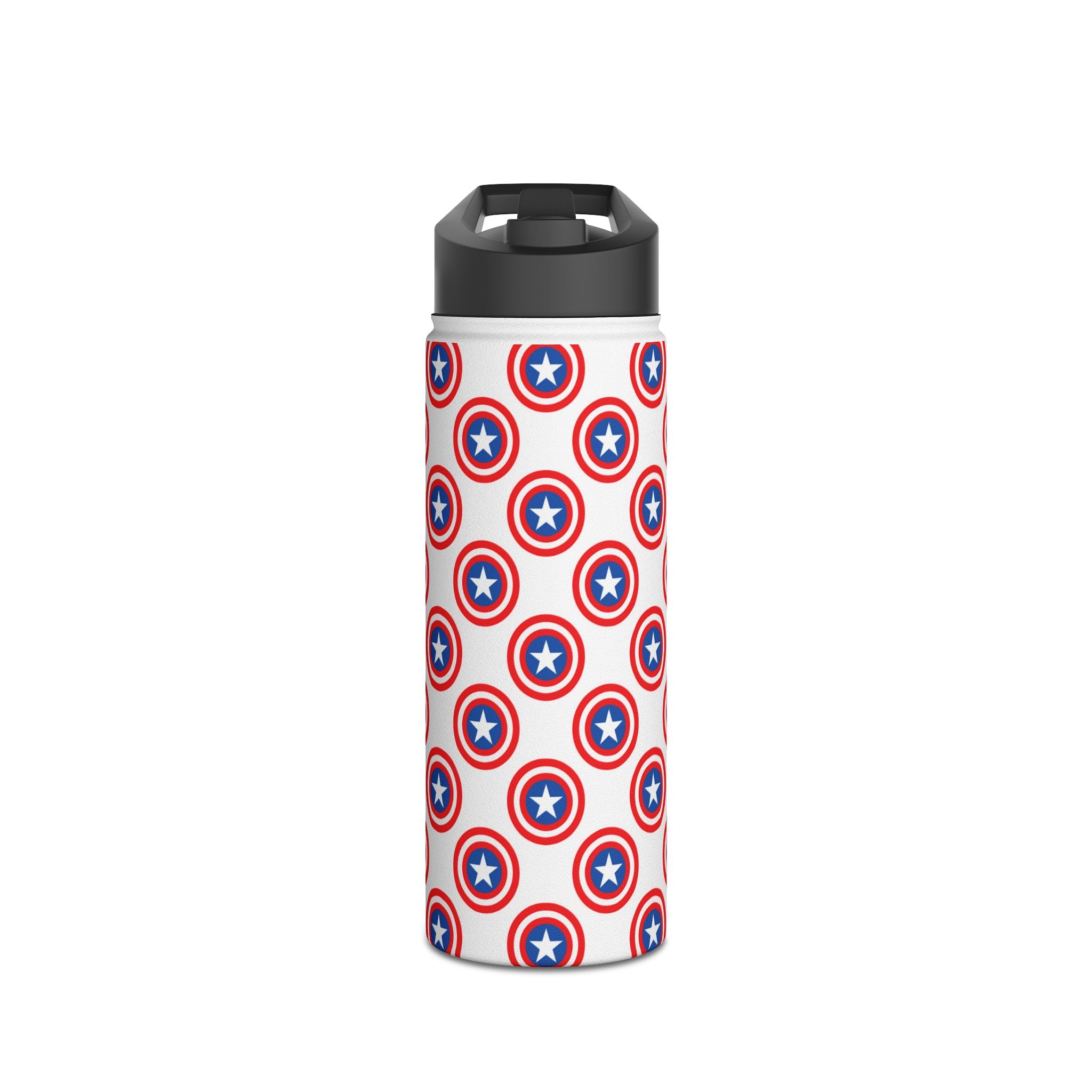 Star Shield Pattern - Stainless Steel Water Bottle