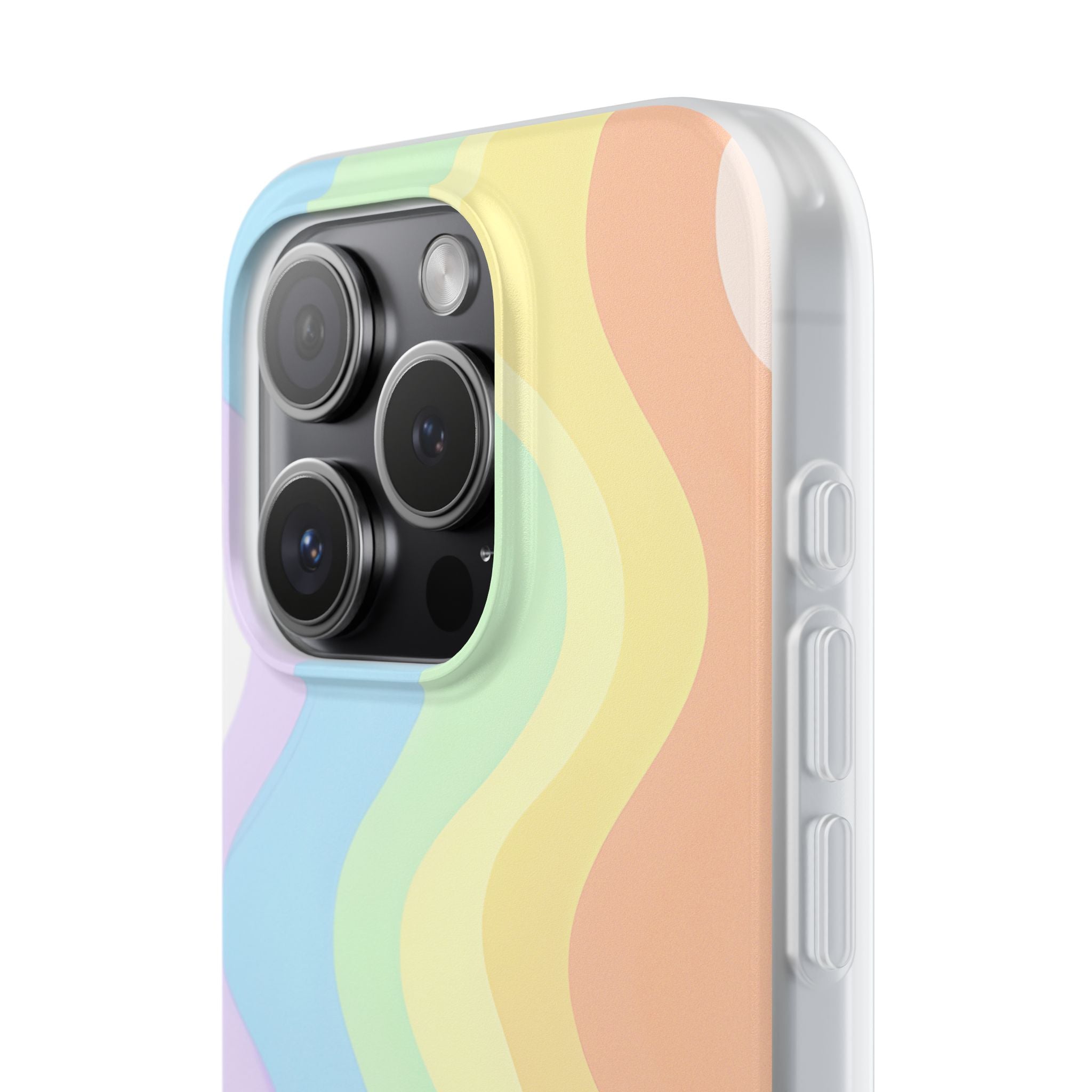 Pastel Ripple Flow · Soft Phone Case for iPhone