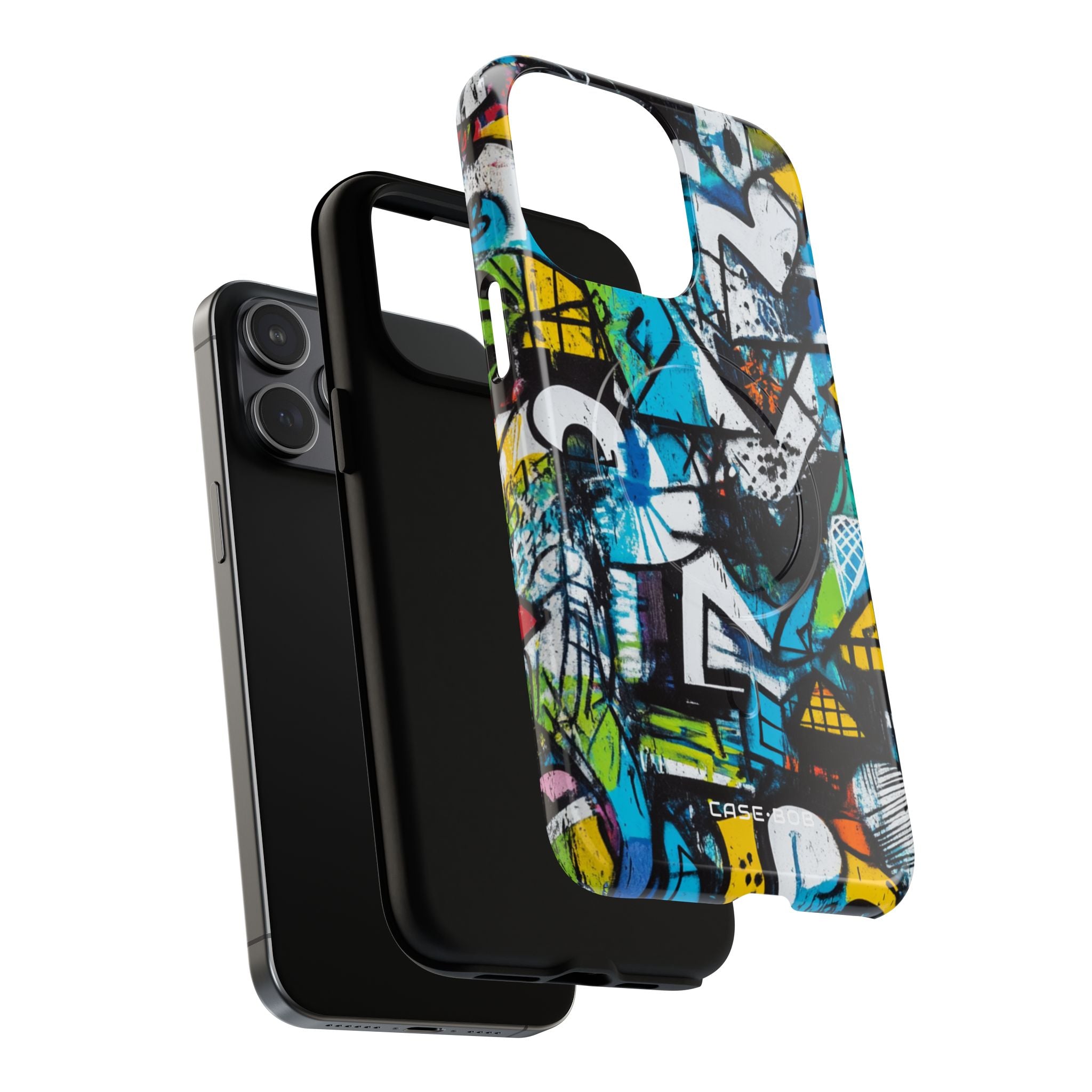 Weißes Ripple Drift iPhone 15 Pro Max Case - Tough+