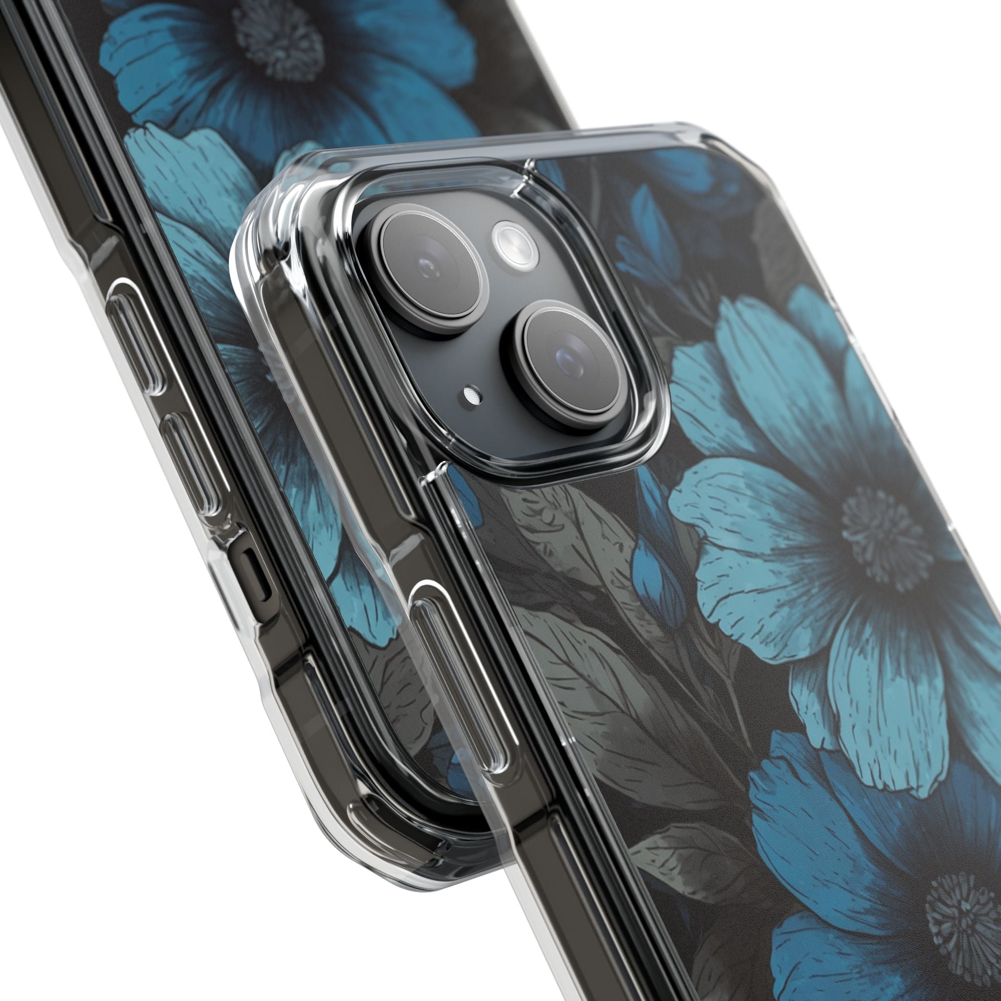 Blue Bloom iPhone 15 Case - Impact