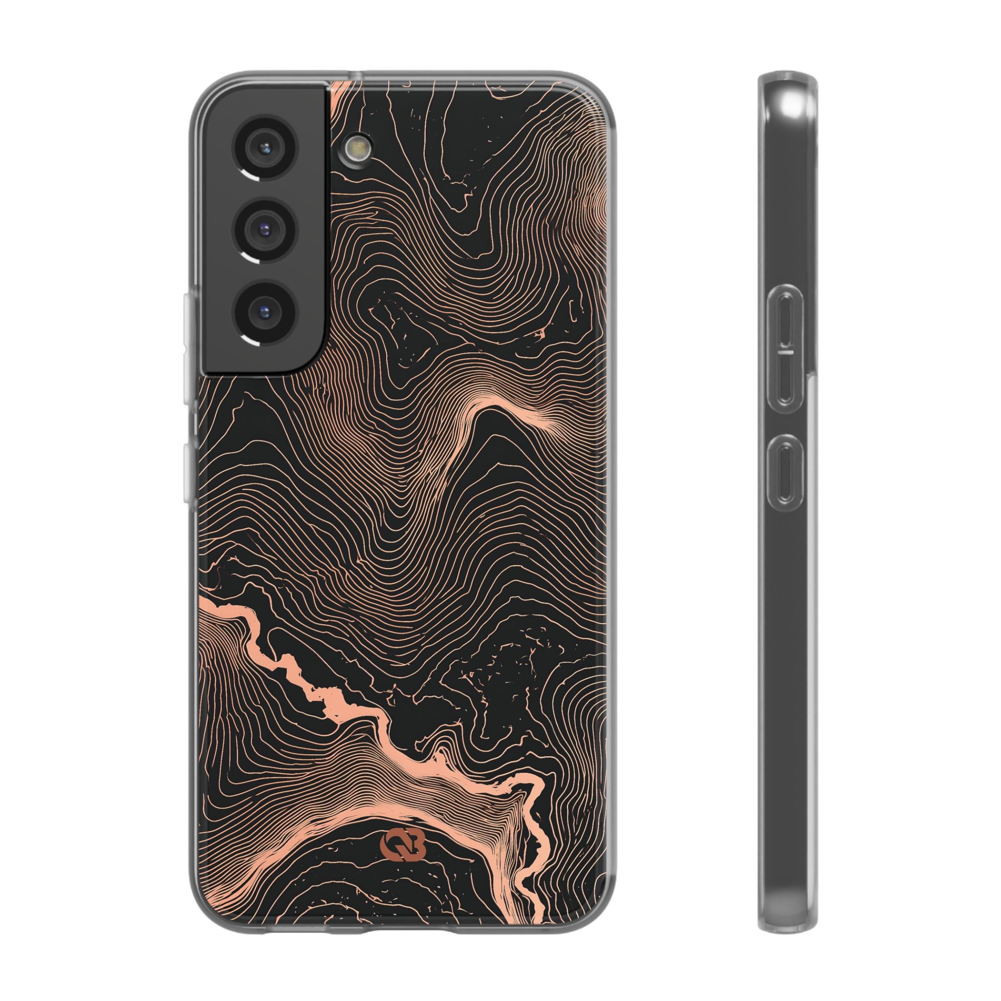 Orange Lite Phone Case for Samsung - Salmon Ridge Topo