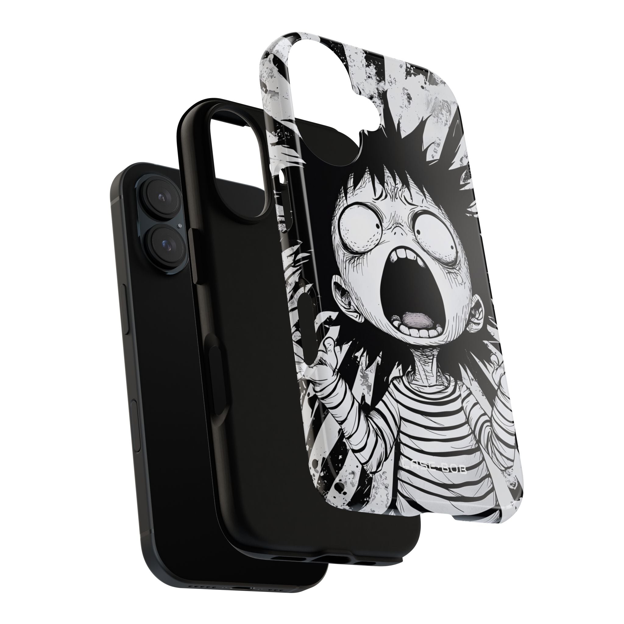 Screaming Stripes iPhone 16 Case - Tough