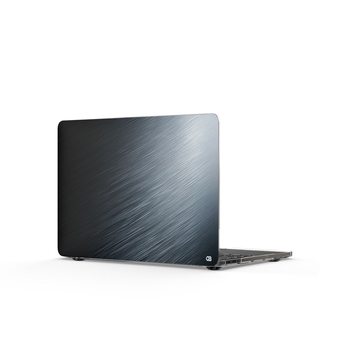 Brushed Obsidian Steel · Clear Hard Case for MacBook · Grey