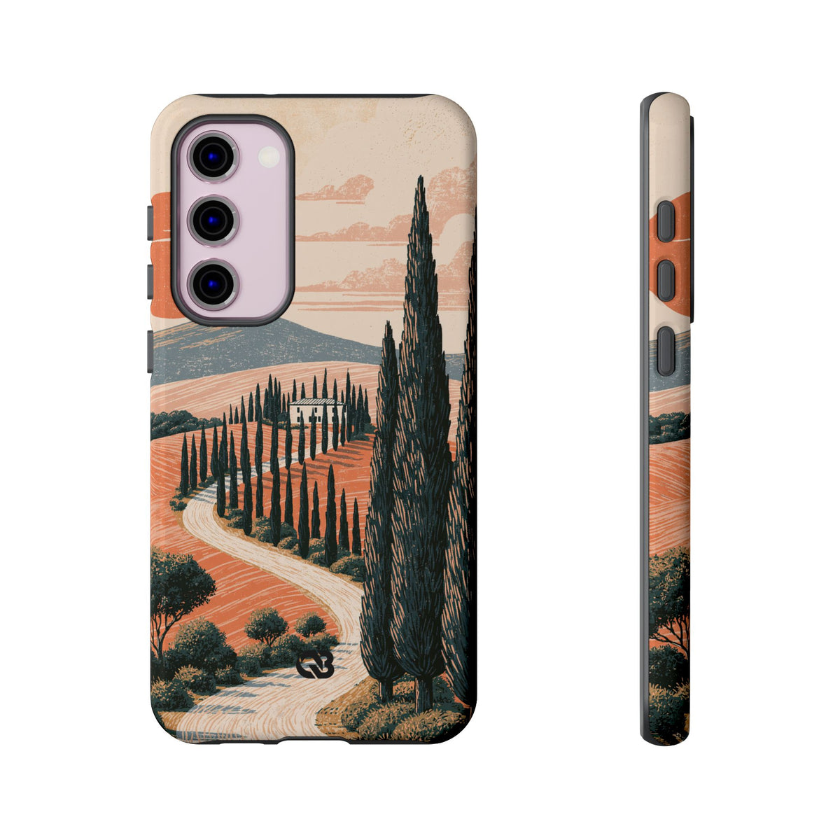 Tuscan Cypress Horizon · Tough Phone Case for Samsung · Orange