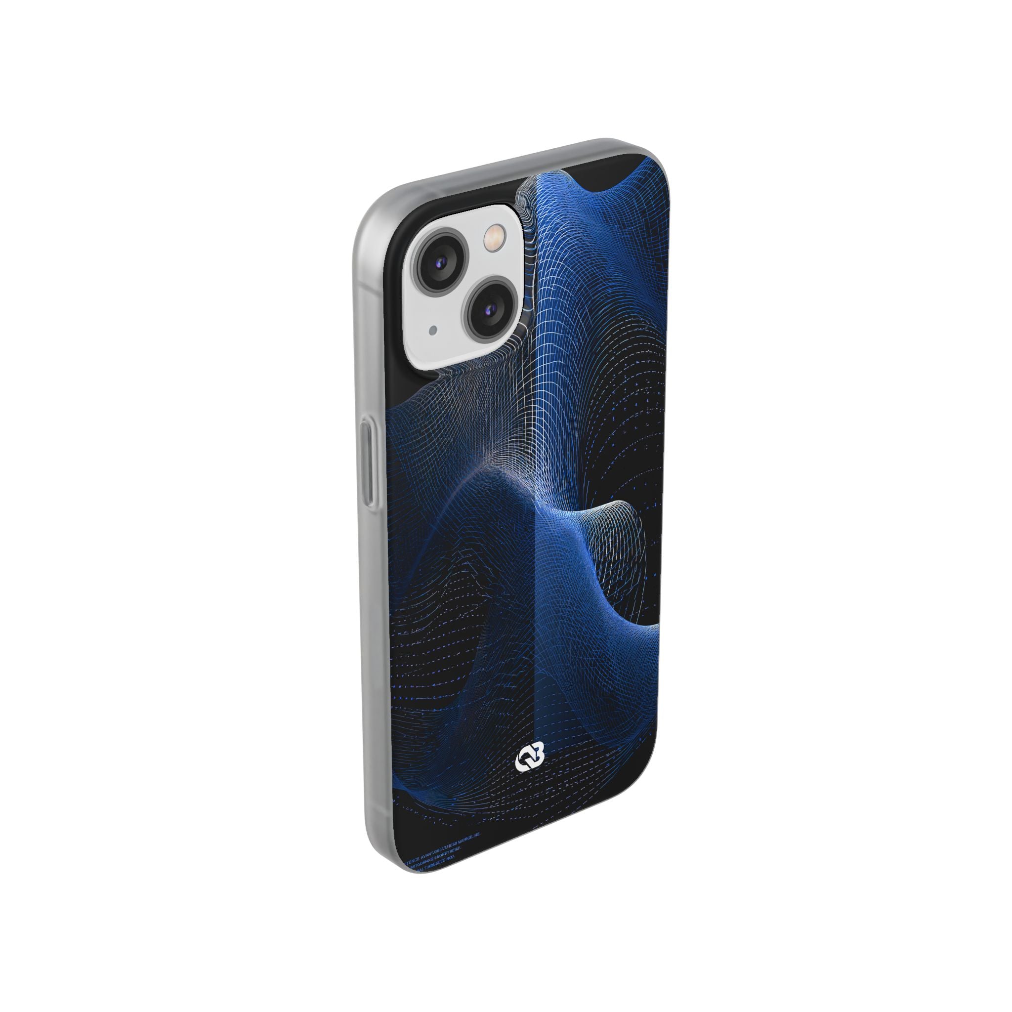 Blue Lite Phone Case for iPhone - Electric Blue Flux