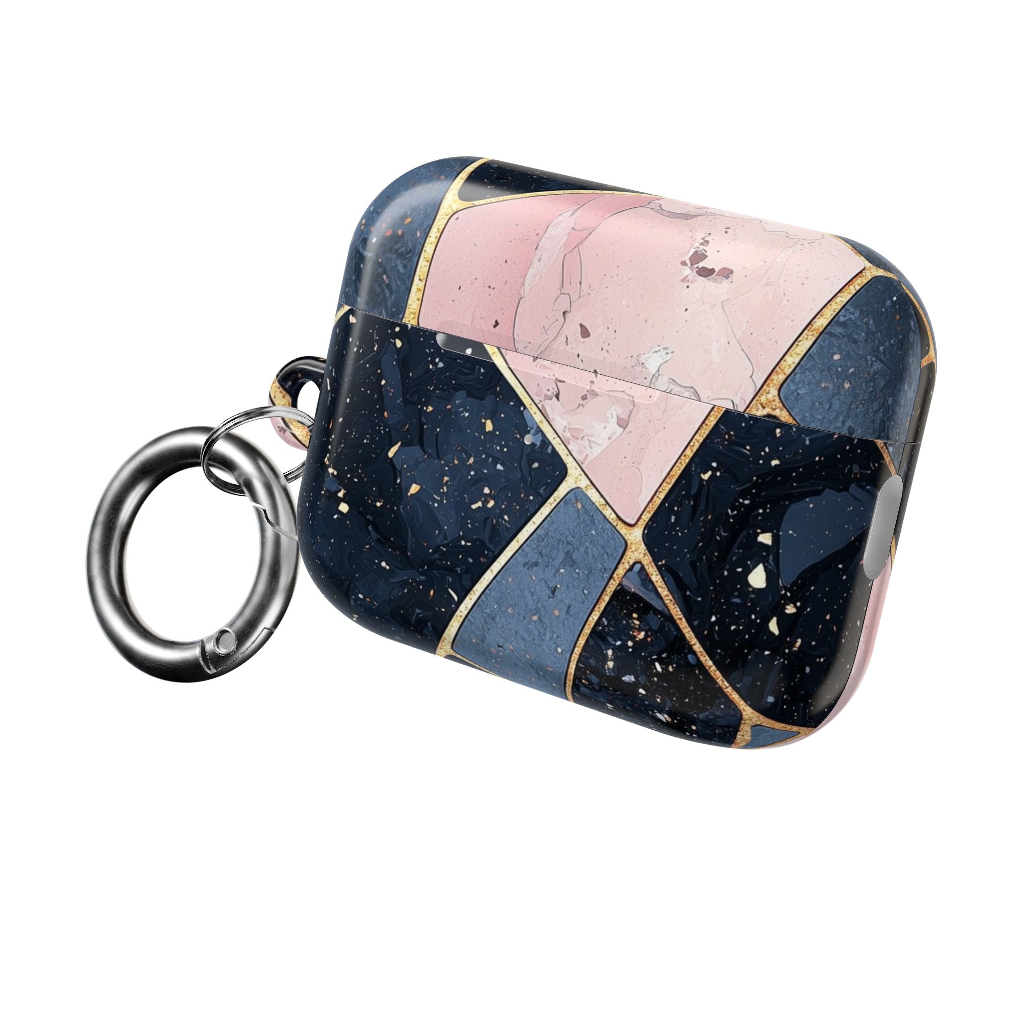 Golden Mosaic Navy - AirPods Cover