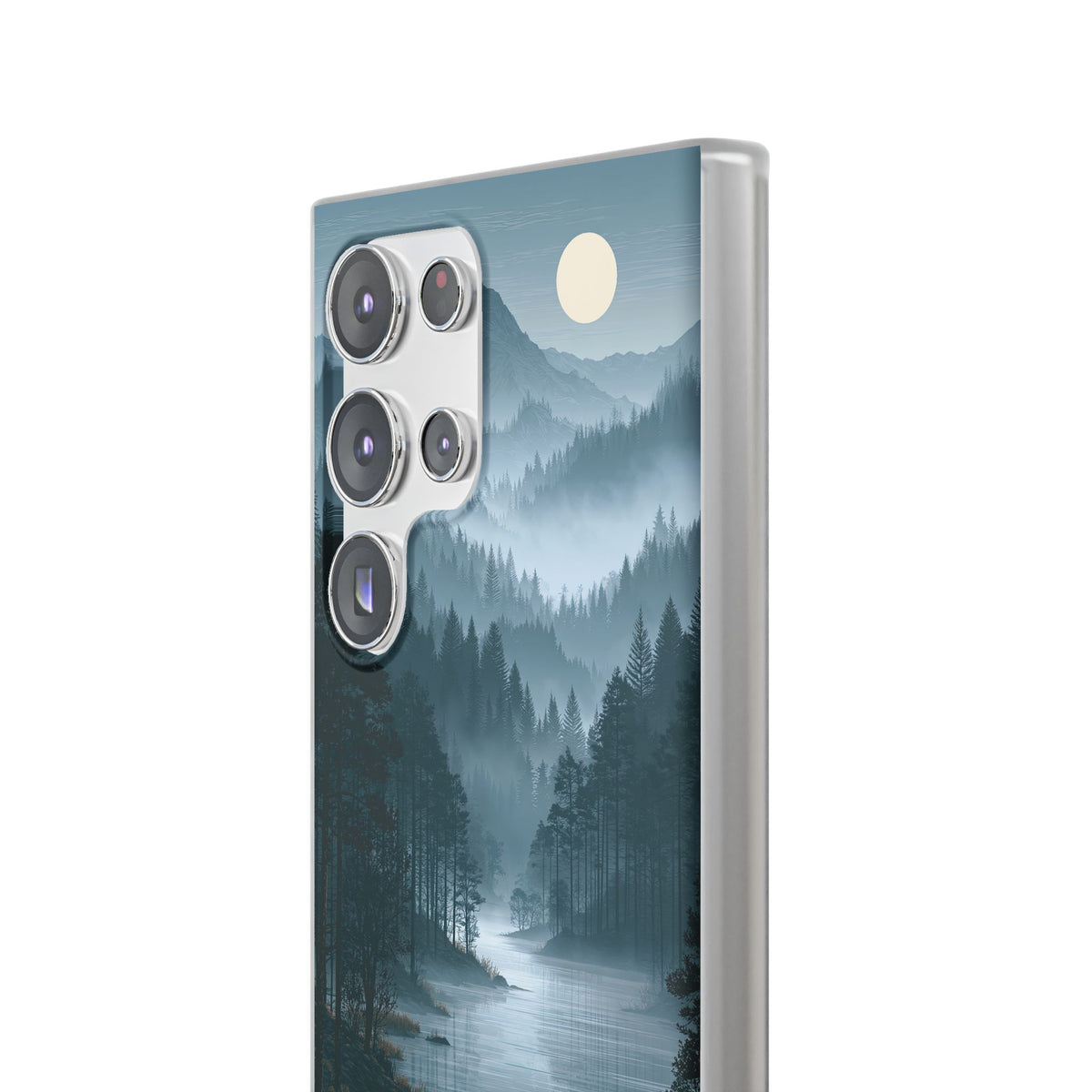 Silent Nordic Fjord · Lite Phone Case for Samsung · Blue