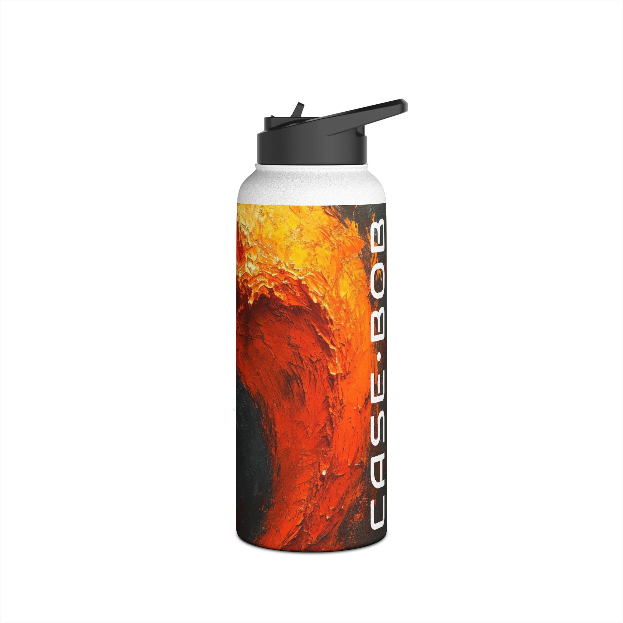 Fiery Yin Yang - Stainless Steel Water Bottle
