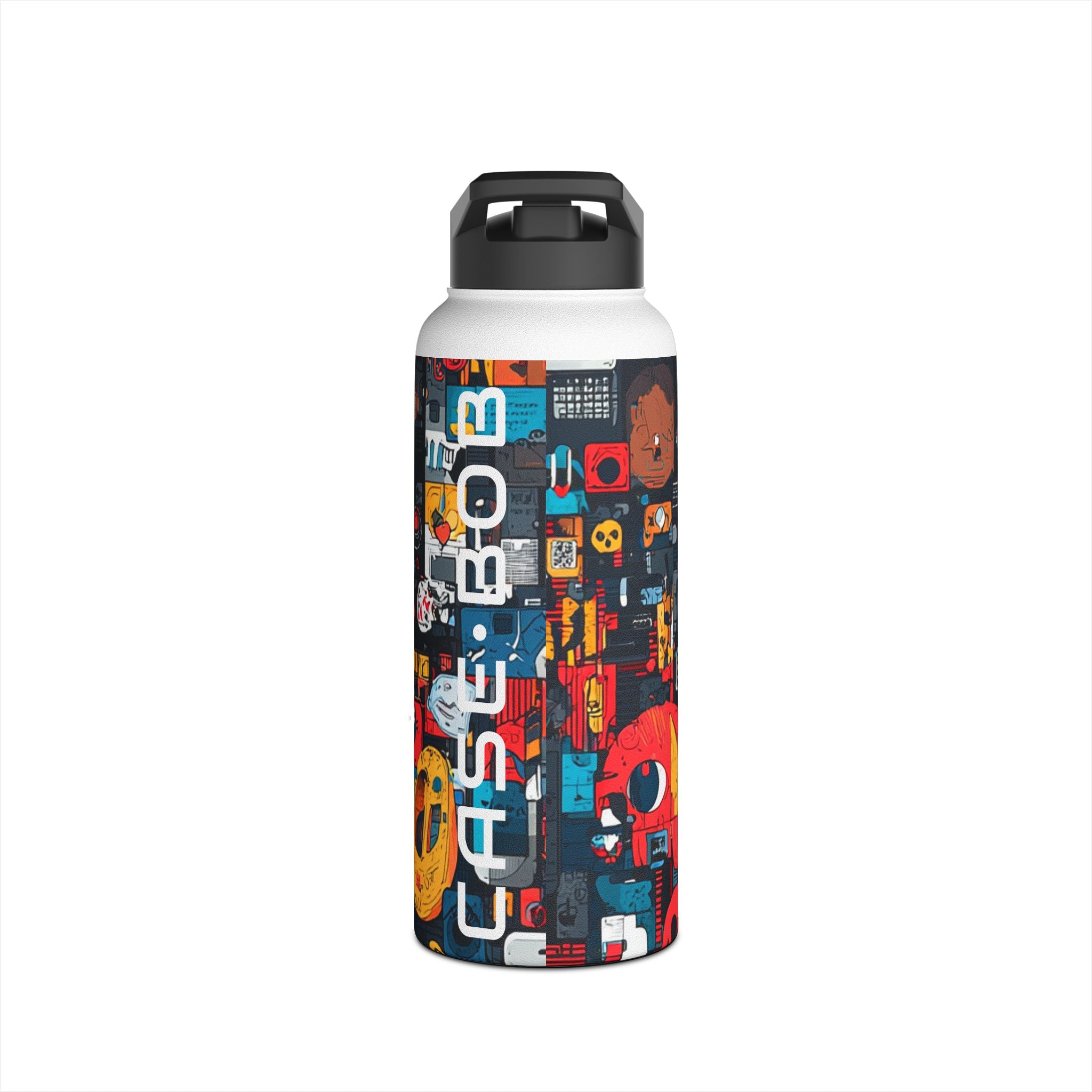 Blue Gaze Mosaic - Stainless Steel Water Bottle