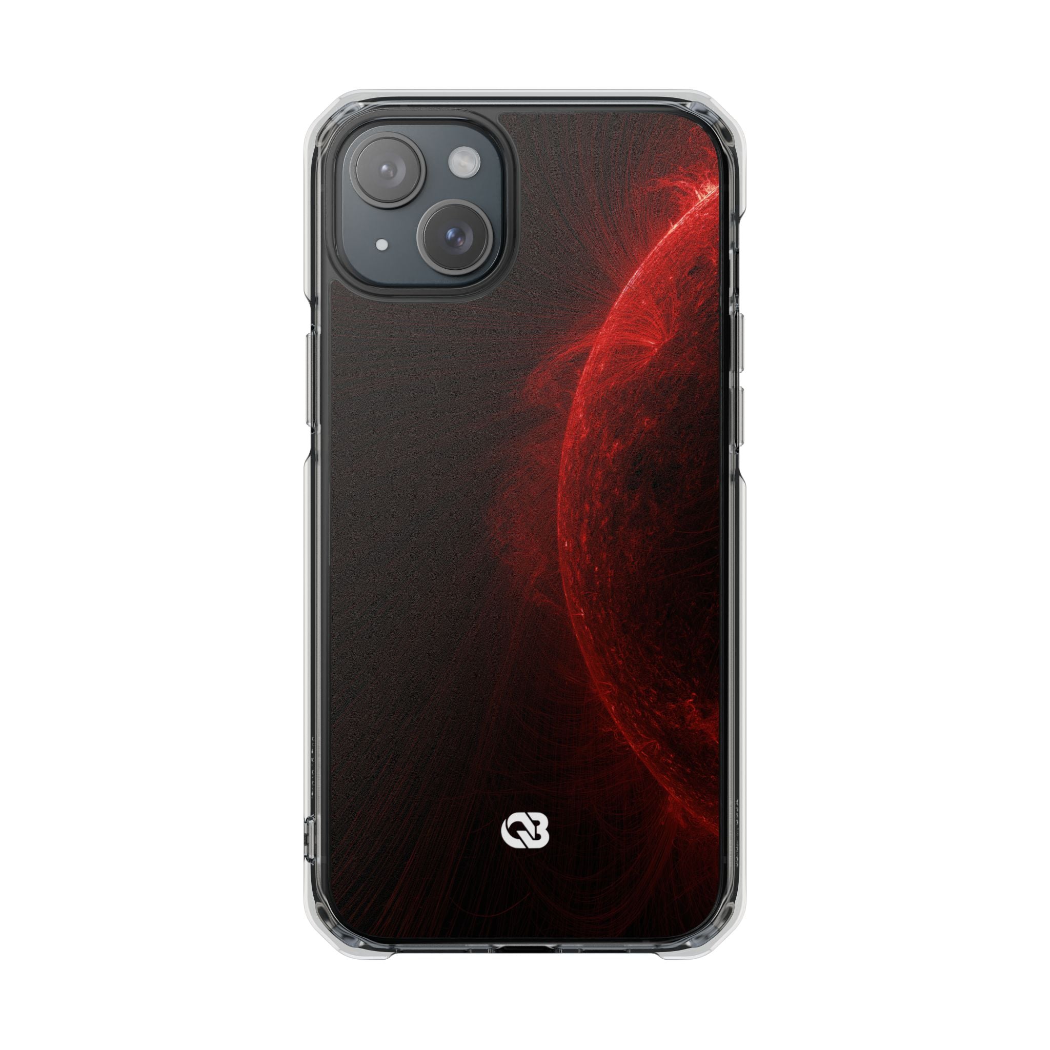 Red Impact MagSafe Phone Case for iPhone - Solar Crimson Flare