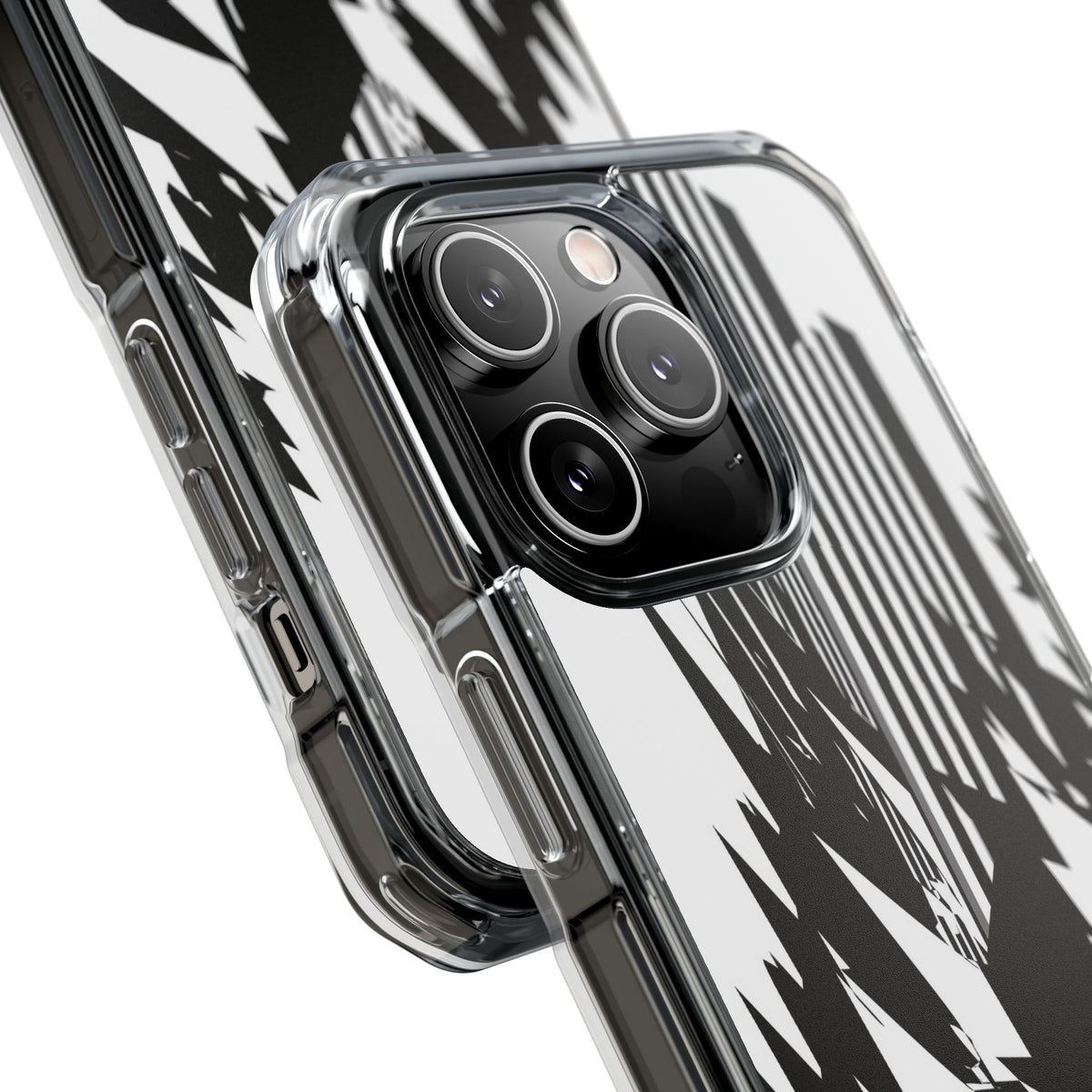 White Impact MagSafe Phone Case for iPhone - Shattered Vector Spire