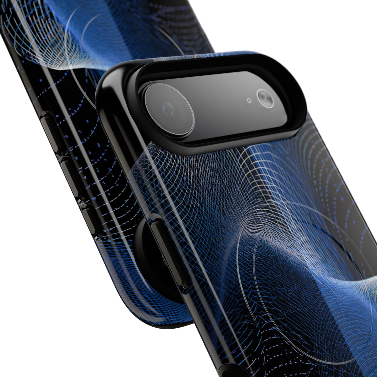 Blue Tough 2.0 Magsafe Phone Case for iPhone - Electric Cobalt Topo