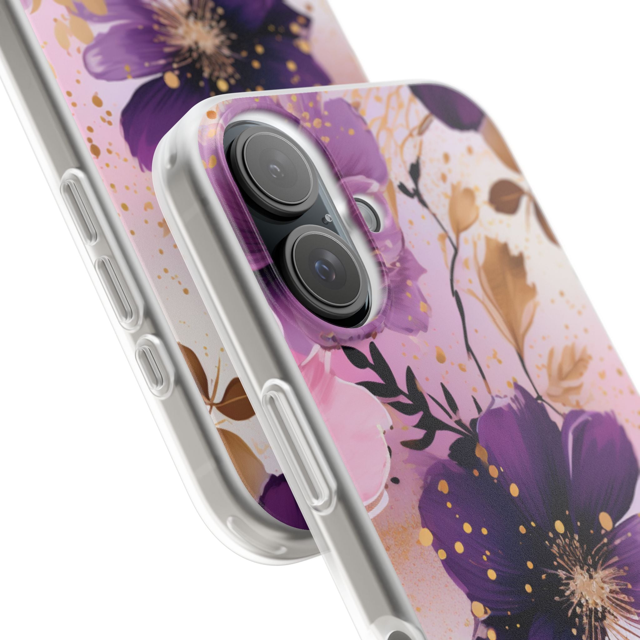 Gilded Violet Bloom · Soft Handyhülle für iPhone