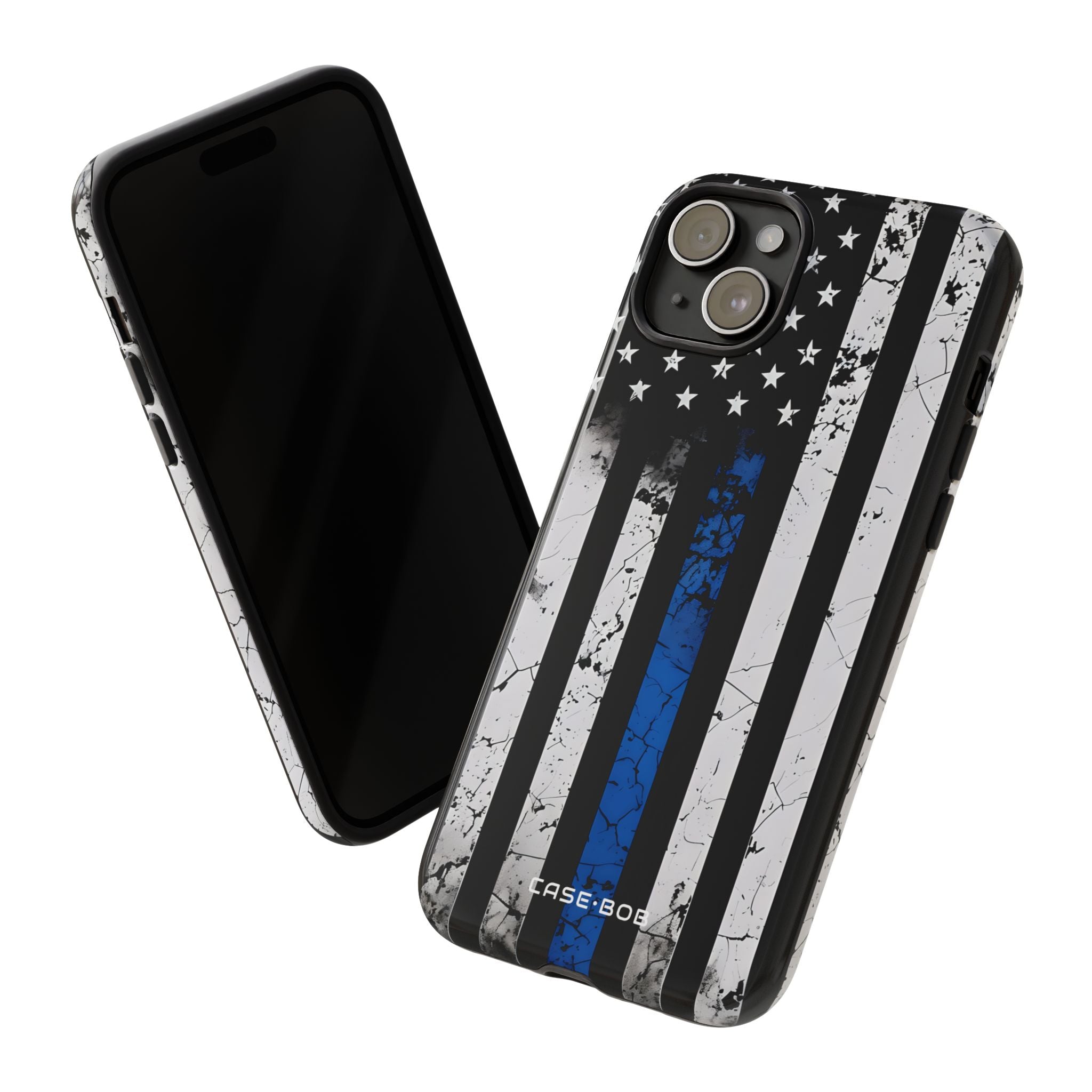 Blue Stripe Flag iPhone 15 Plus Case - Tough