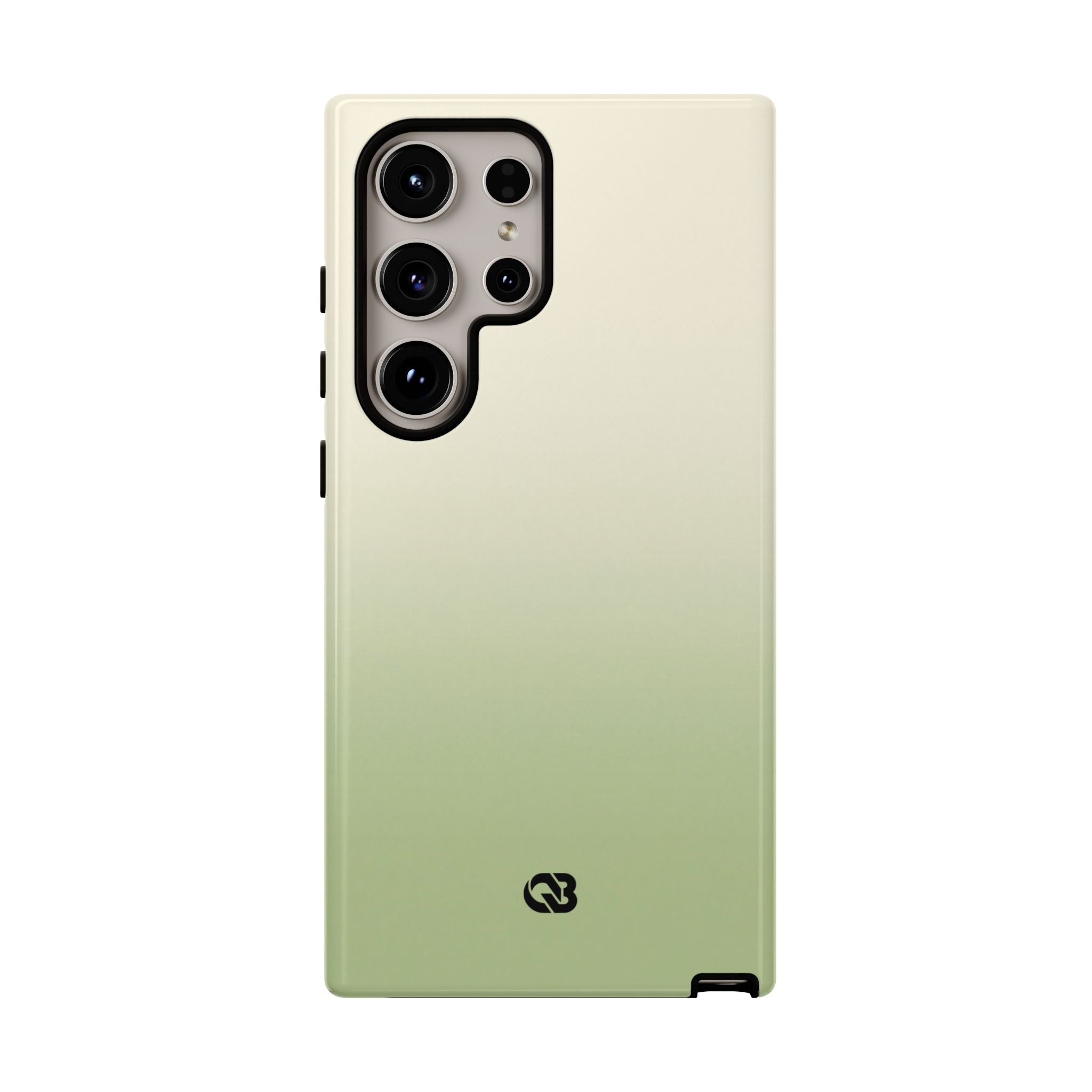 Green Tough Phone Case for Samsung - Bone Sage Fade