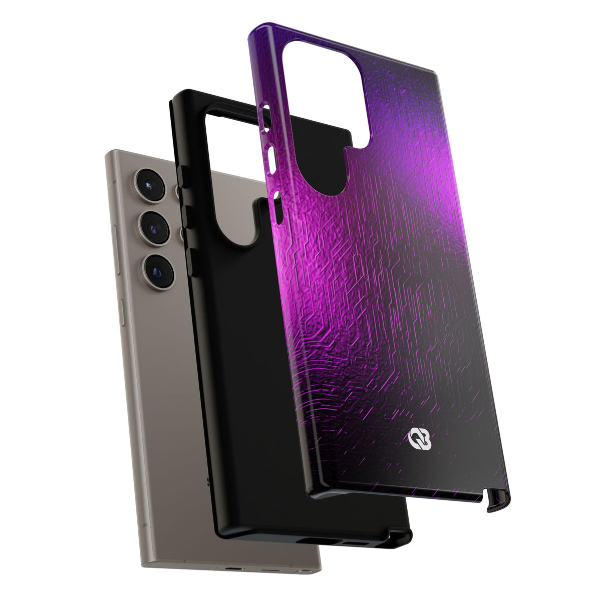 Violet Cyber Circuit · Tough Phone Case for Samsung · Purple
