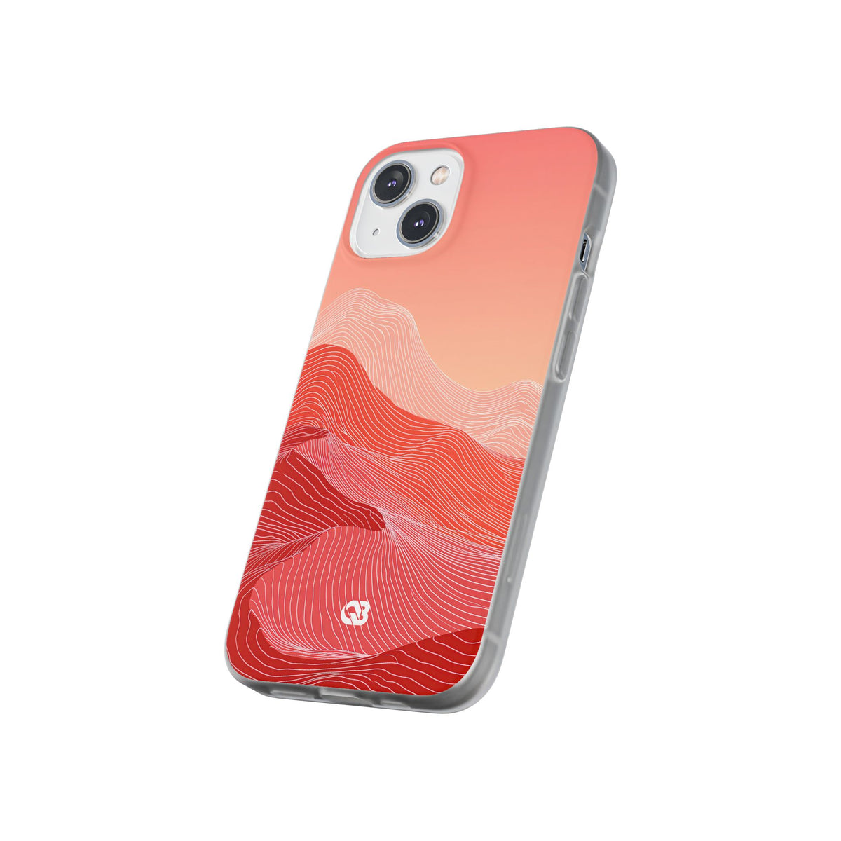 Coral Ridge Contours · Lite Phone Case for iPhone · Red