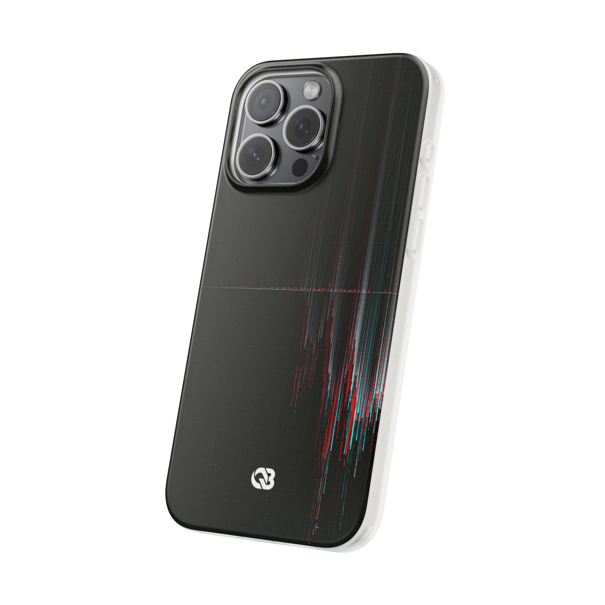 Black Lite Phone Case for iPhone - Corrupted Data Stream