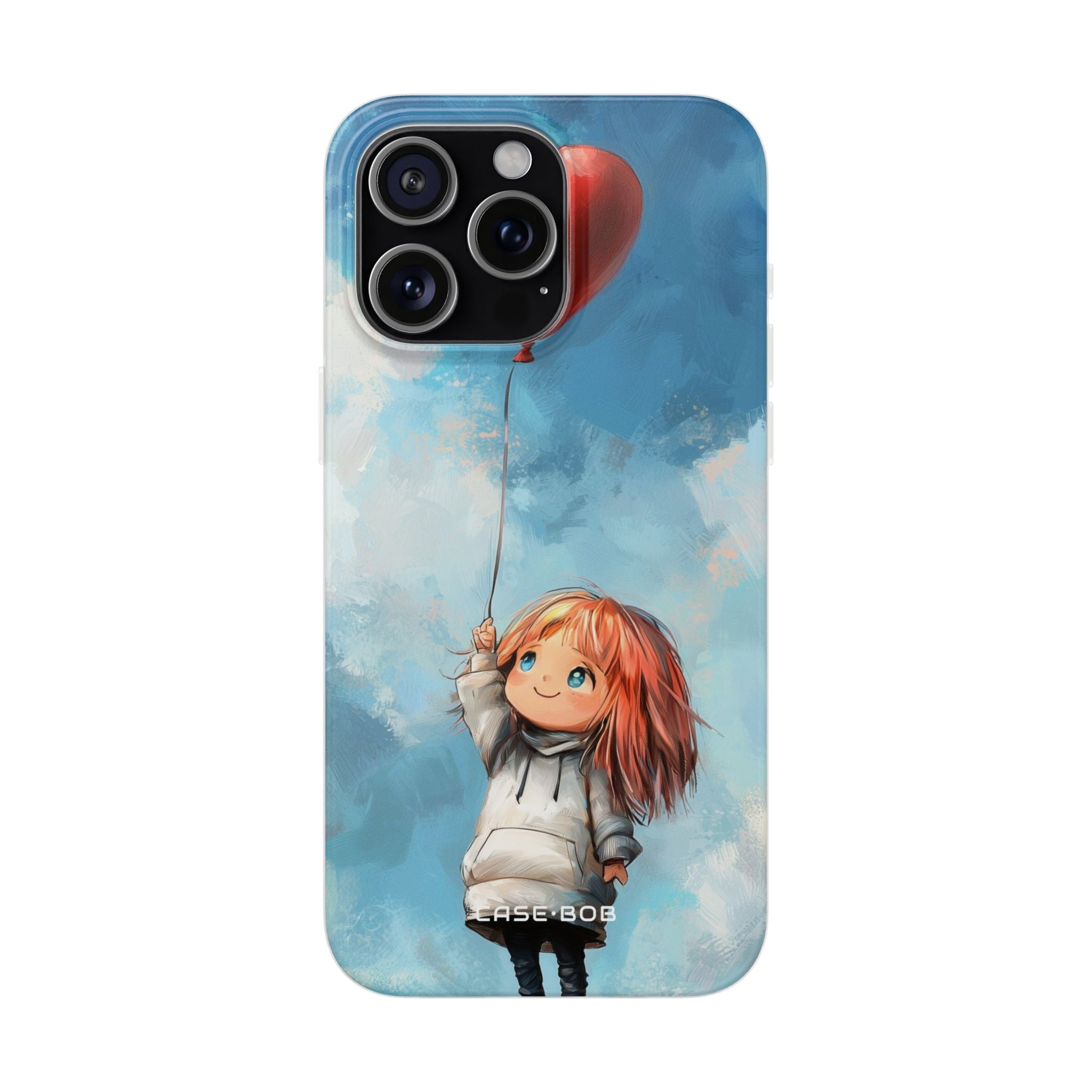 Heart Balloon Whimsy iPhone 15 Pro Max Case - Soft