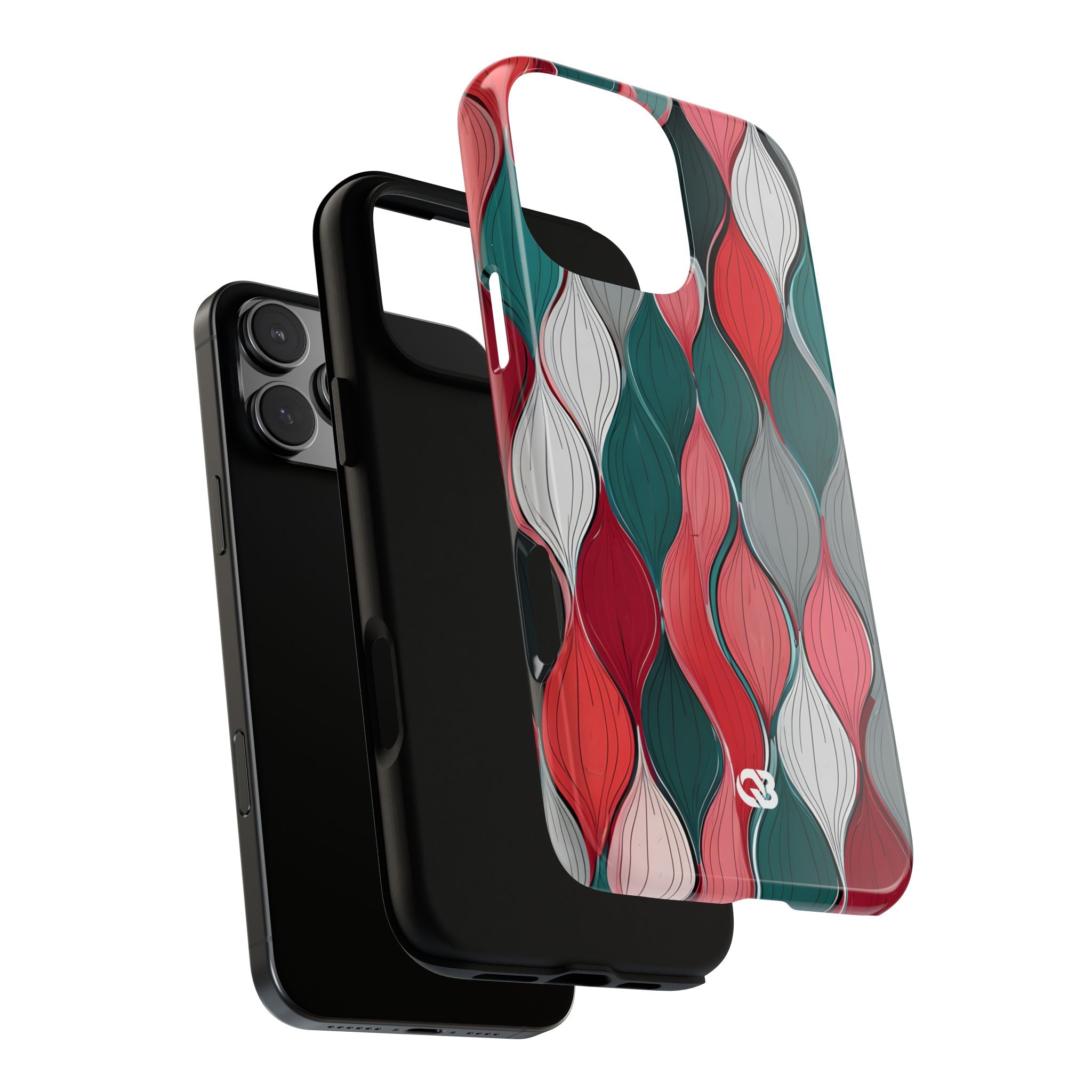 Slate Rose Ripple · Tough Phone Case for iPhone