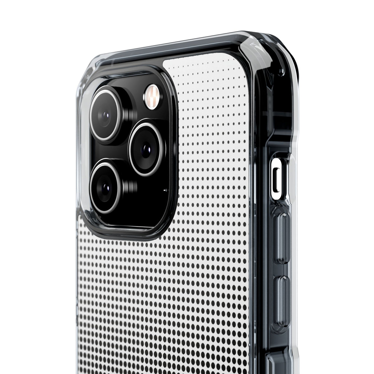 Black Impact MagSafe Phone Case for iPhone - Obsidian Halftone Flux