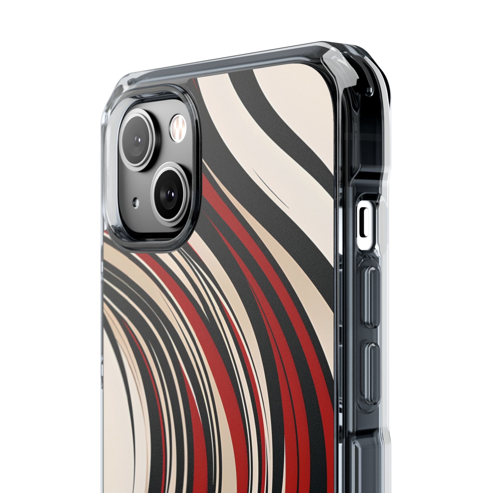 Karmesin Fluss Wellen · Impact Handyhülle für iPhone · Magsafe