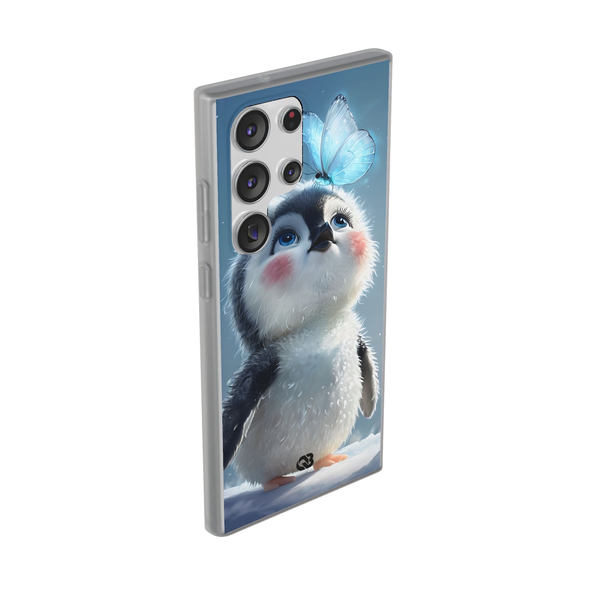 Frosty Penguin Glow · Soft Phone Case for Samsung