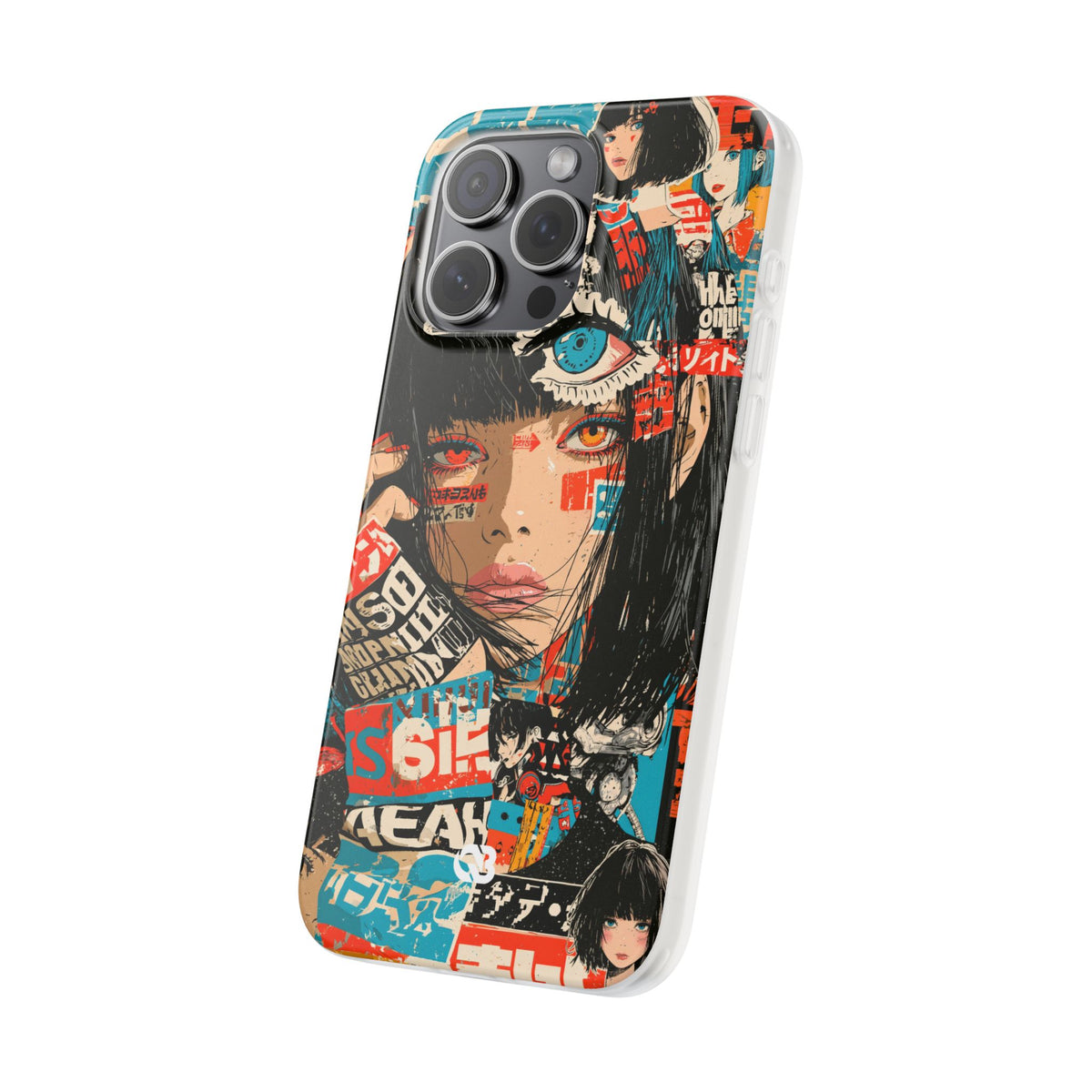 Shibuya Street Collage · Lite Phone Case for iPhone · Red