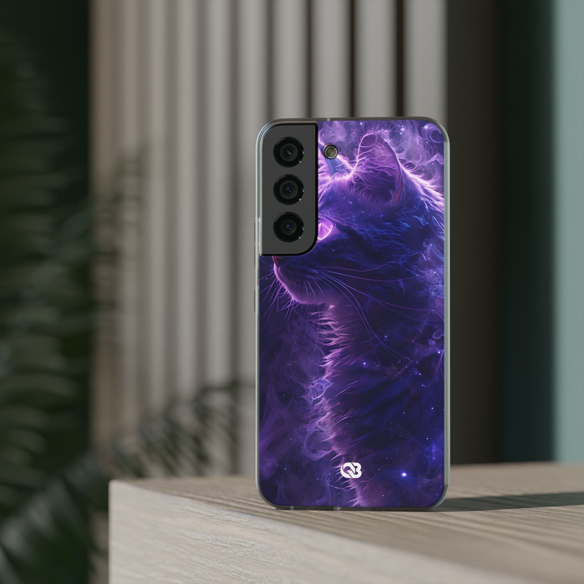 Purple Void Feline · Soft Custodia per Samsung