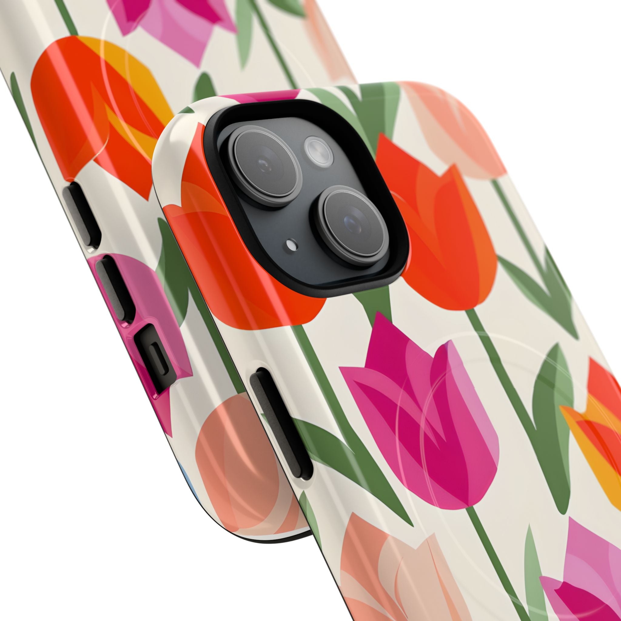 Vibrant Petal Grid · Tough+ Handyhülle für iPhone · Magsafe