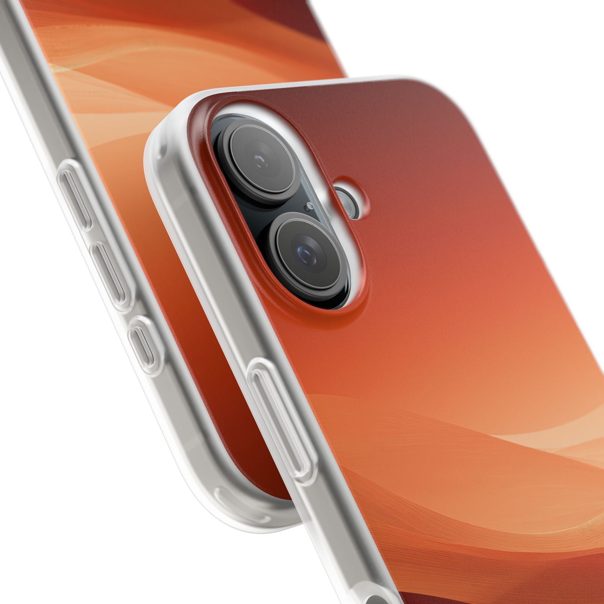 Orange Lite Phone Case for iPhone - Crimson Dune Gradient