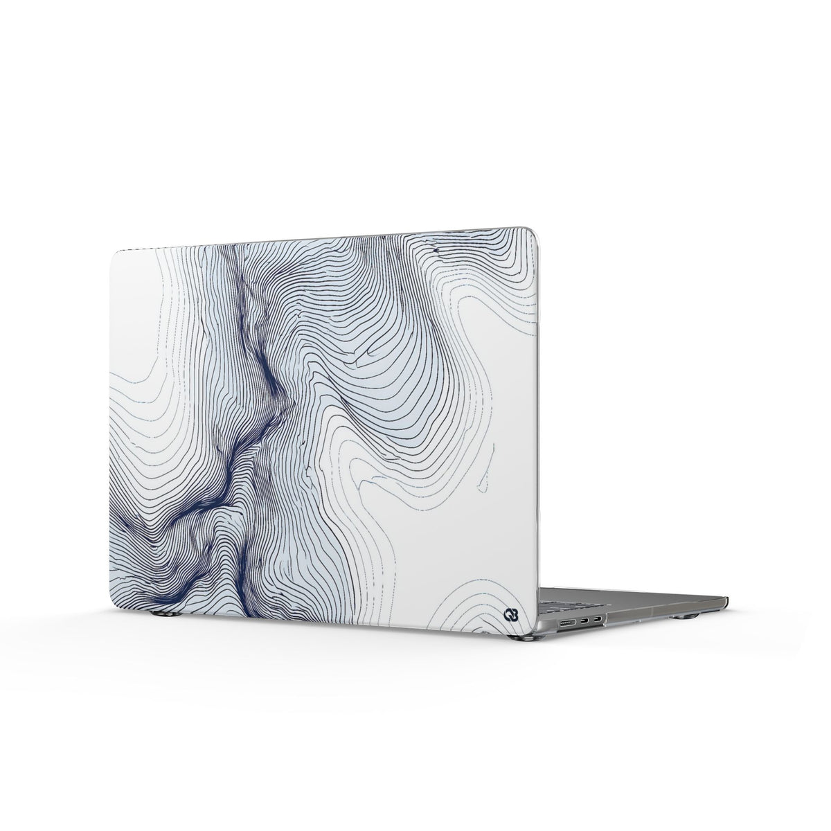 Nordic Ridge Contour · Clear Hard Case for MacBook · White